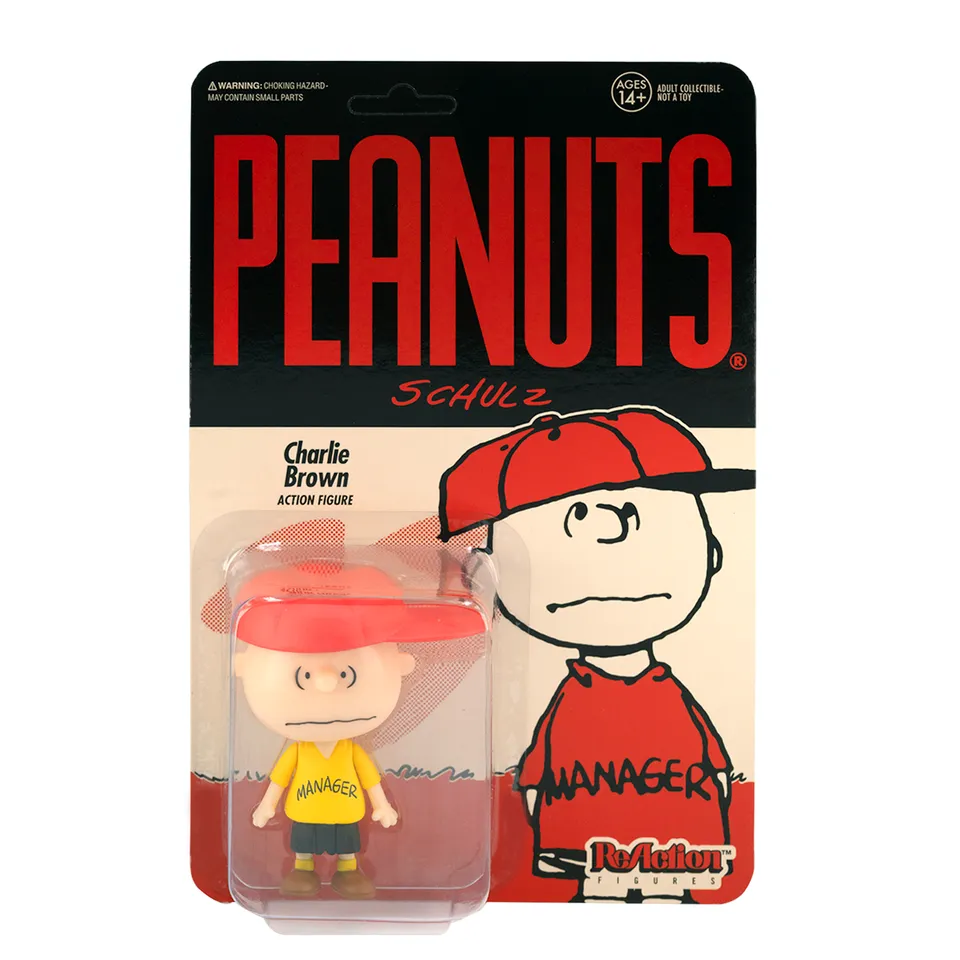 Super7 ReAction Charlie Brown Manager figurina 9,5 cm