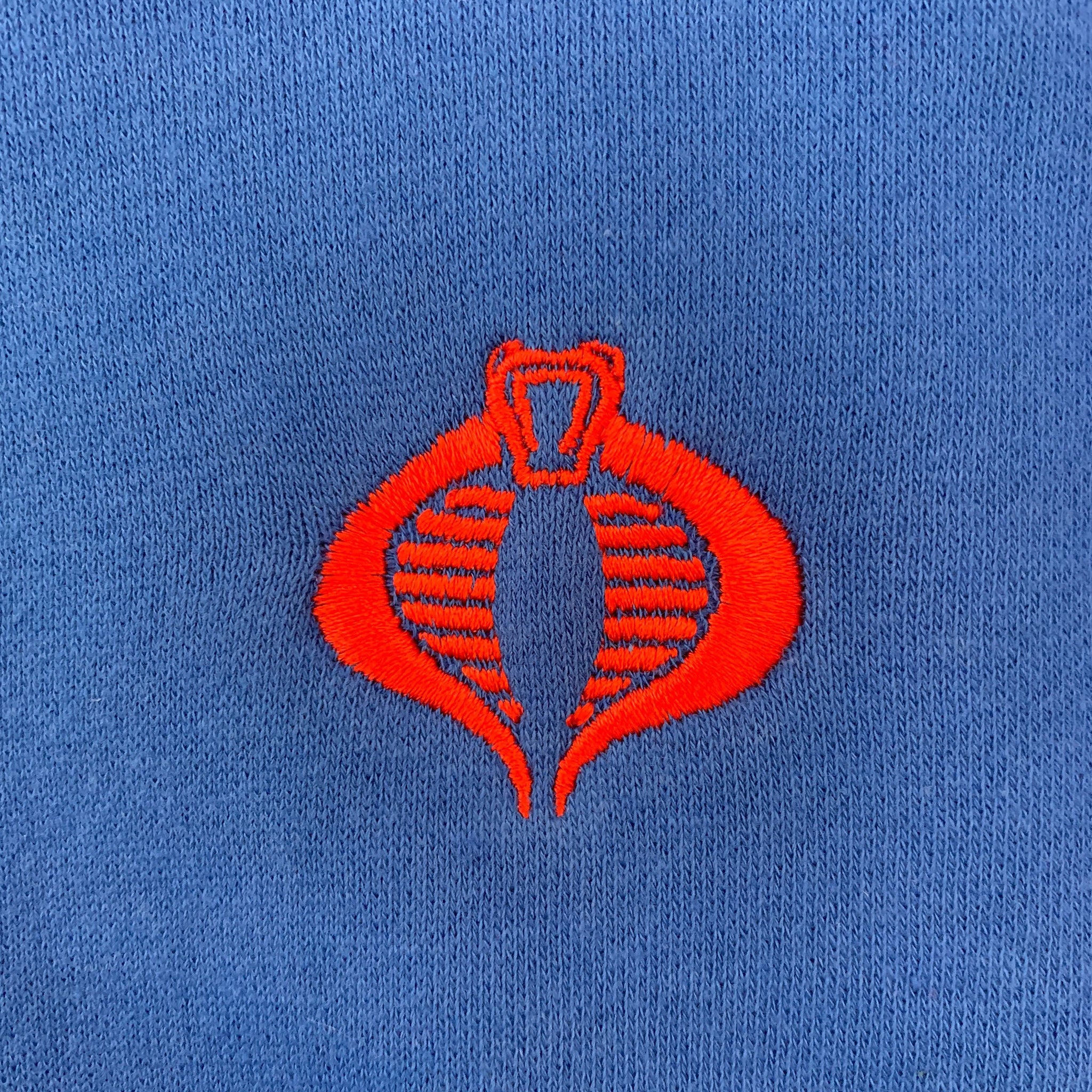 Super7 G.I. Joe Cobra hanorac brodat albastru royal bumbac