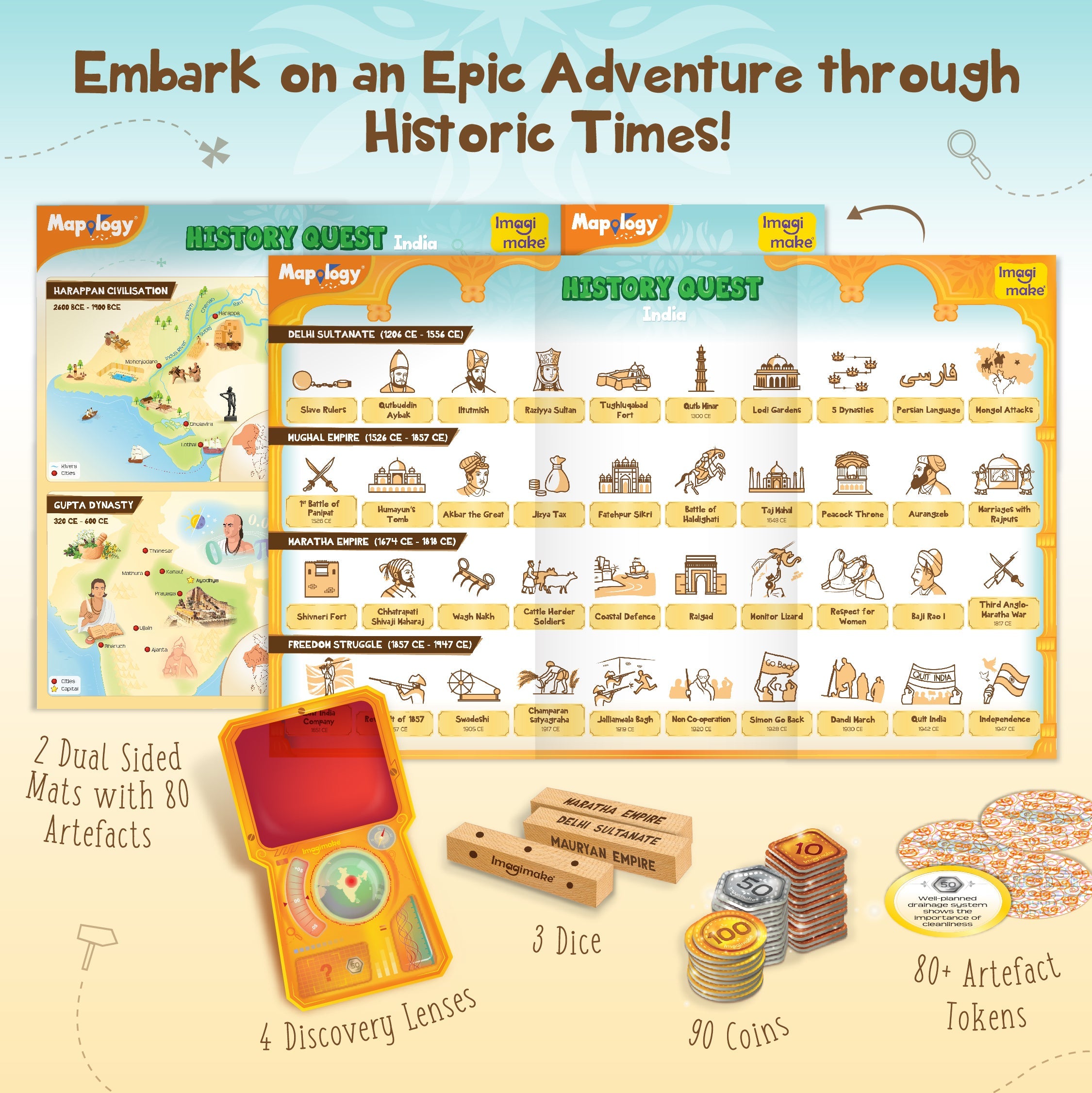 Imagimake Mapology History Quest joc educativ