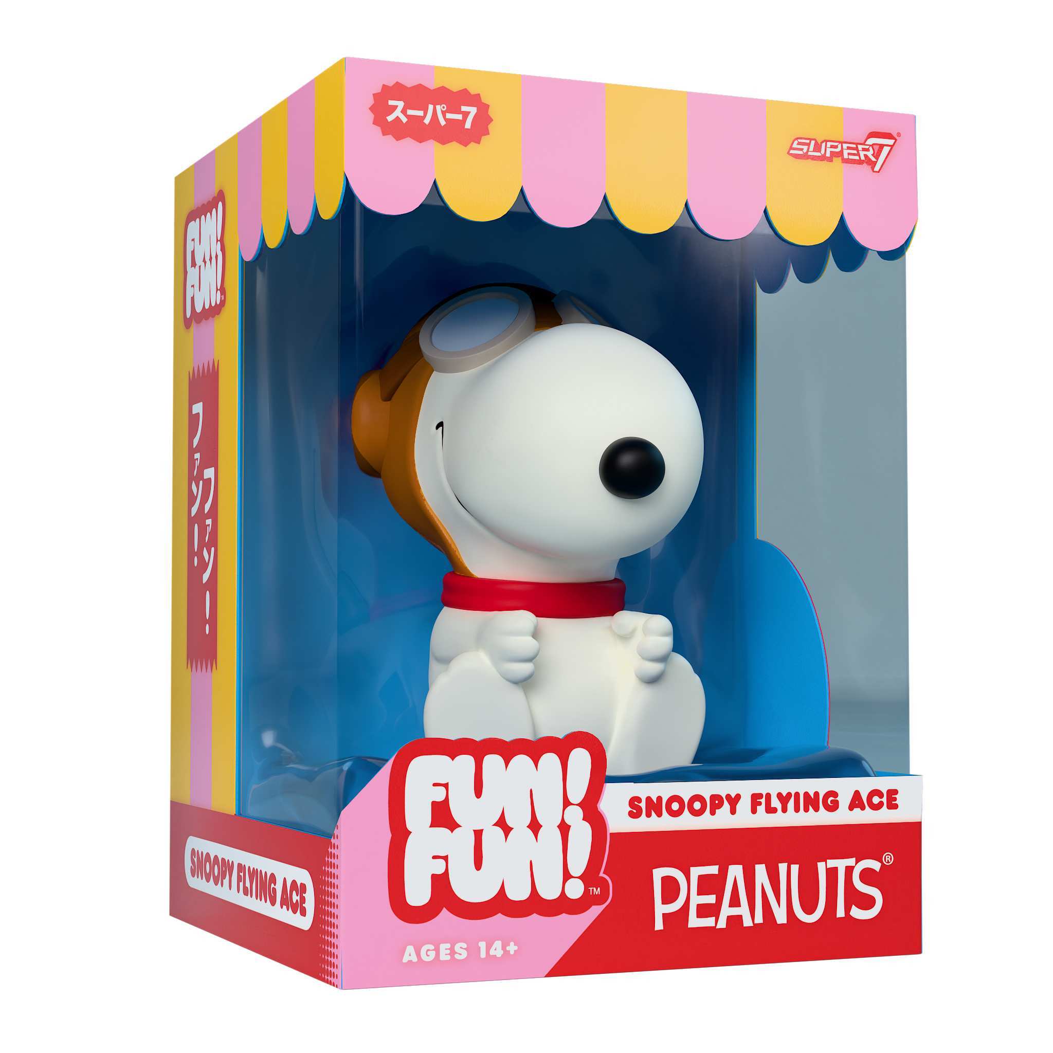 Super7 Peanuts Fun Fun Wave 02 Snoopy Flying Ace figurină 12cm