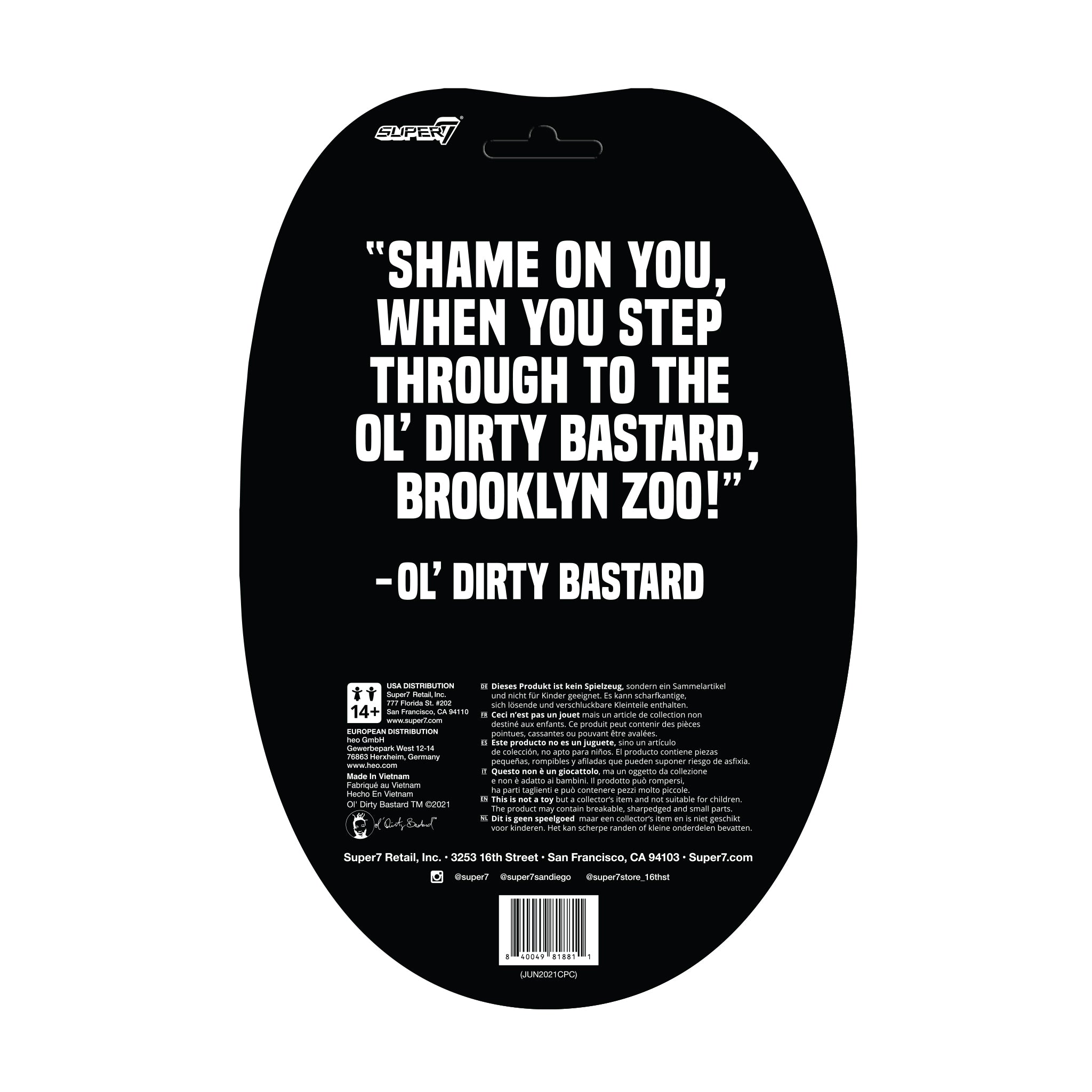 Super7 ODB Brooklyn Zoo figurina hip-hop