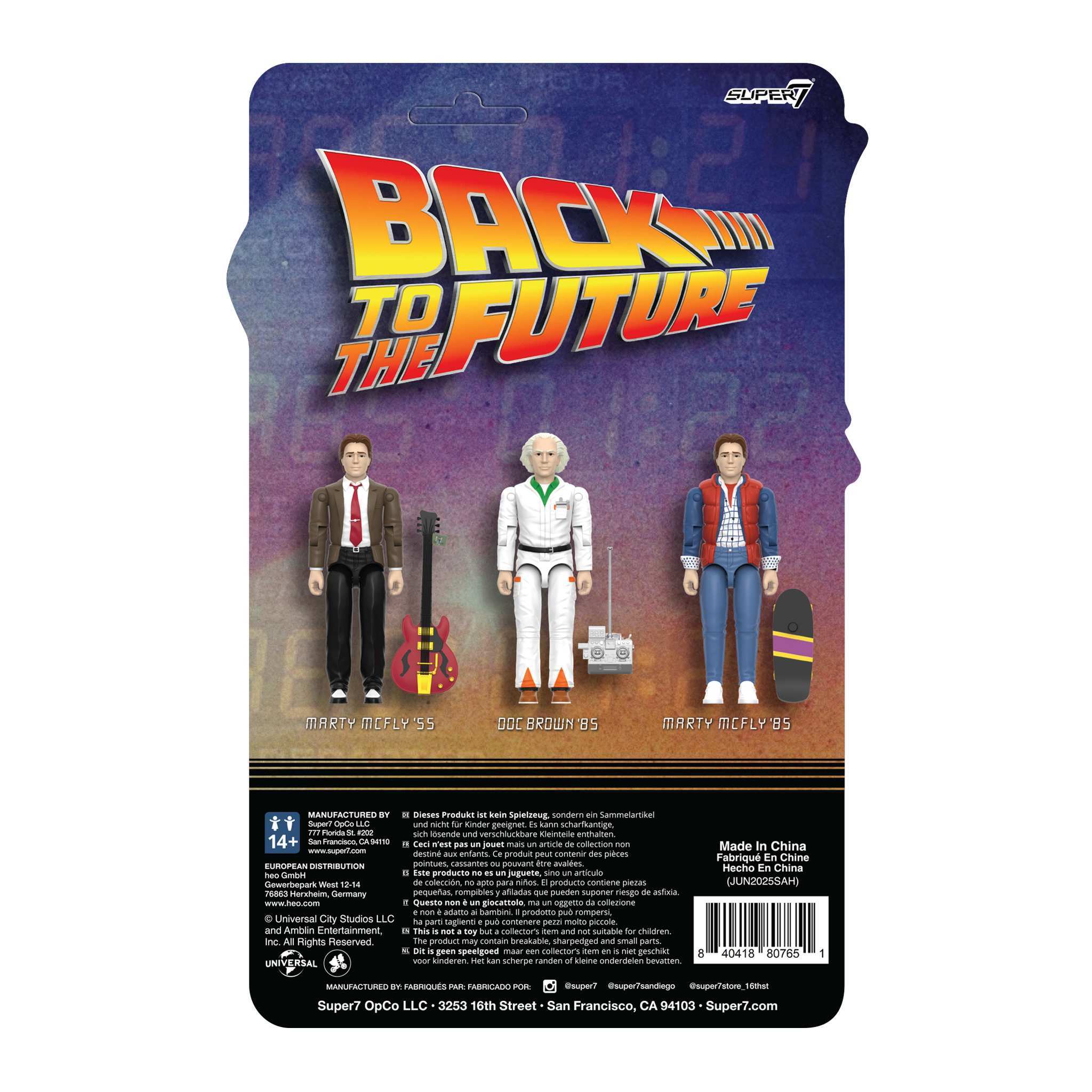 Super7 ReAction+ Marty McFly 55 figurină cu chitară