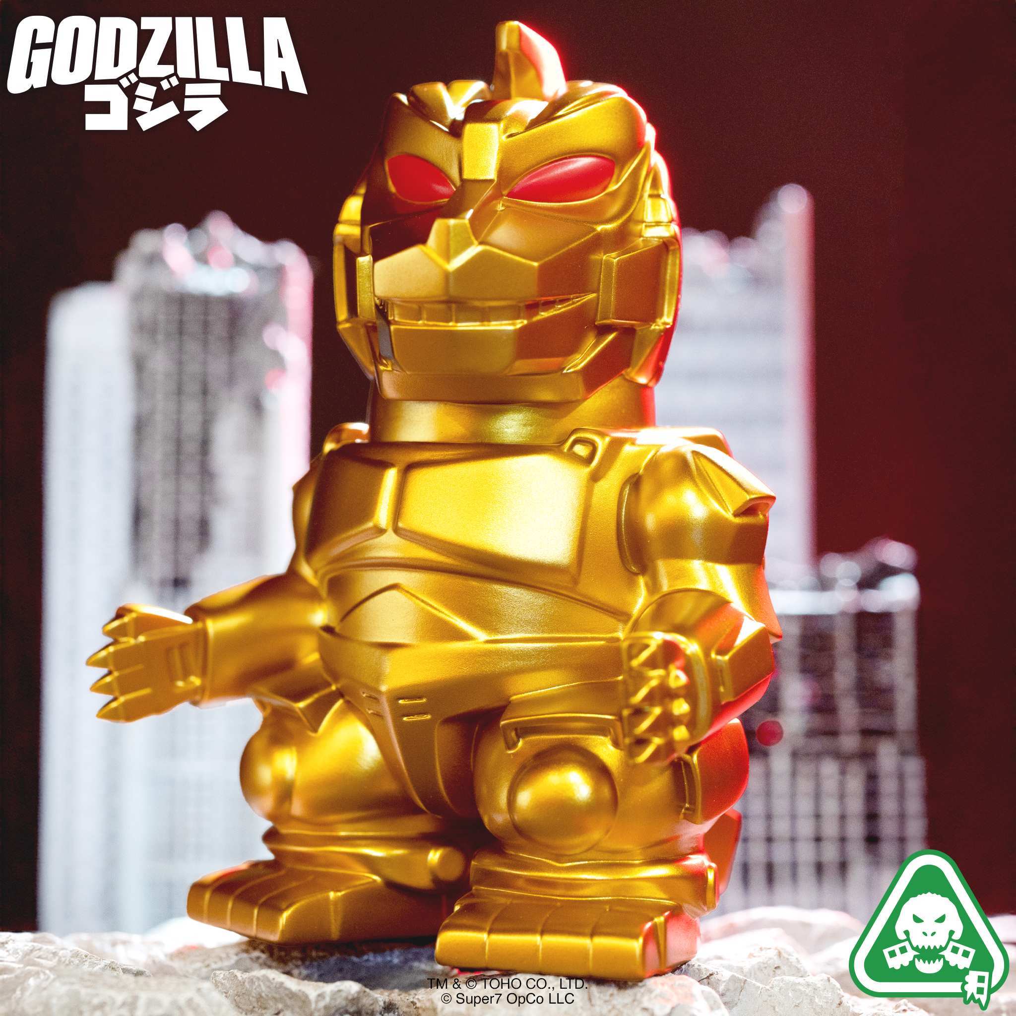 Super7 Toho FUN! FUN! Mechagodzilla figurina vinil auriu 5 inch