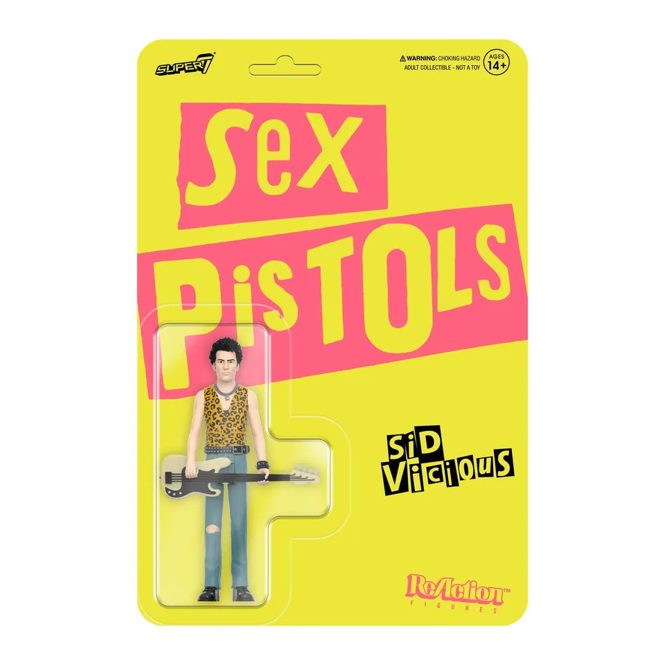 Super7 ReAction Sex Pistols Sid Vicious figurina 9,5 cm