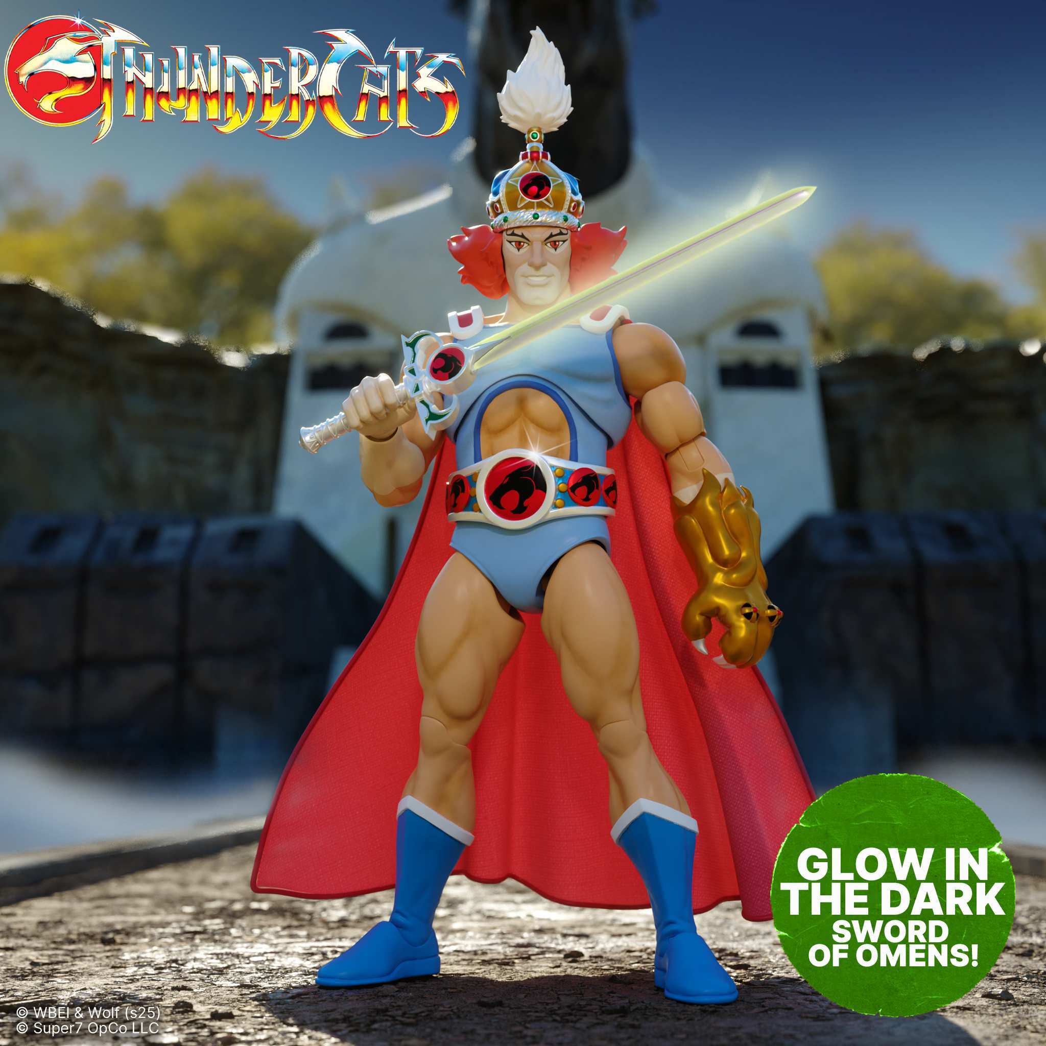 Super7 ThunderCats King Lion-O figurina 18cm mantie fosforescent