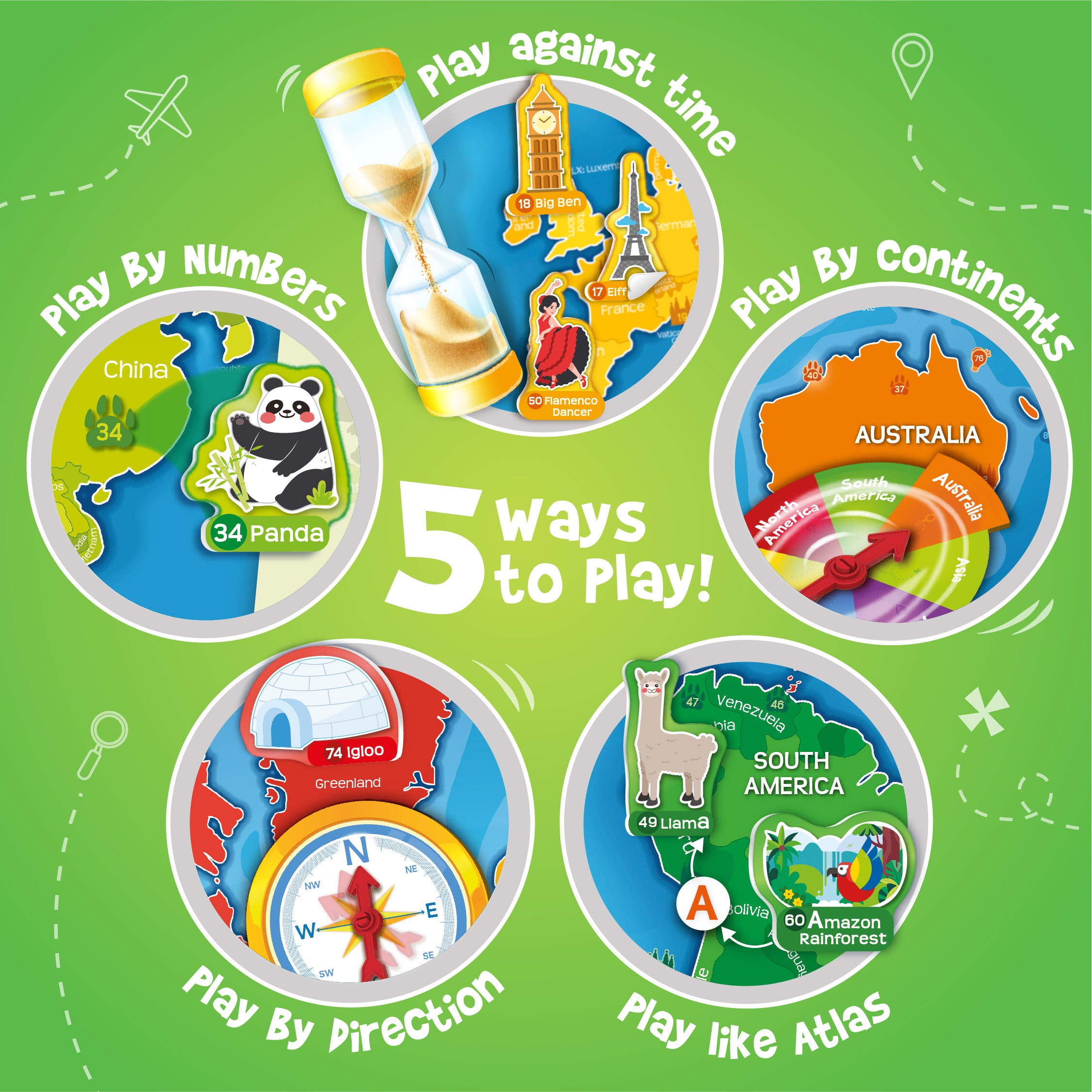 Imagimake Mapology World Map hartă perete 102 stickere