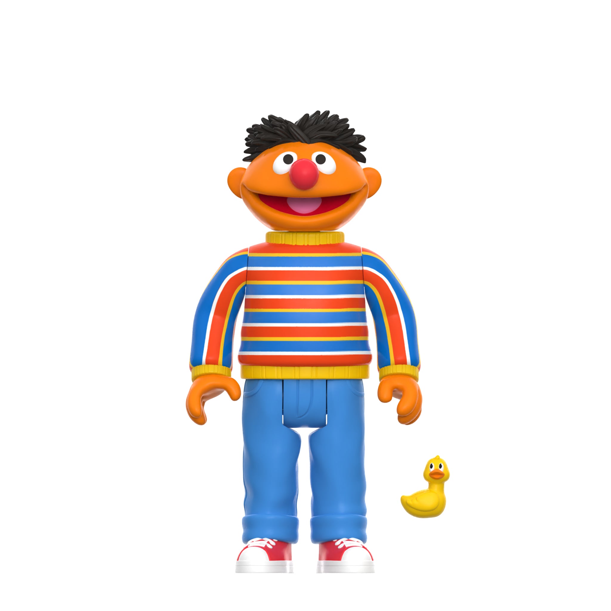 Super7 ReAction Sesame Street Wave 01 Ernie figurină cu rățușcă