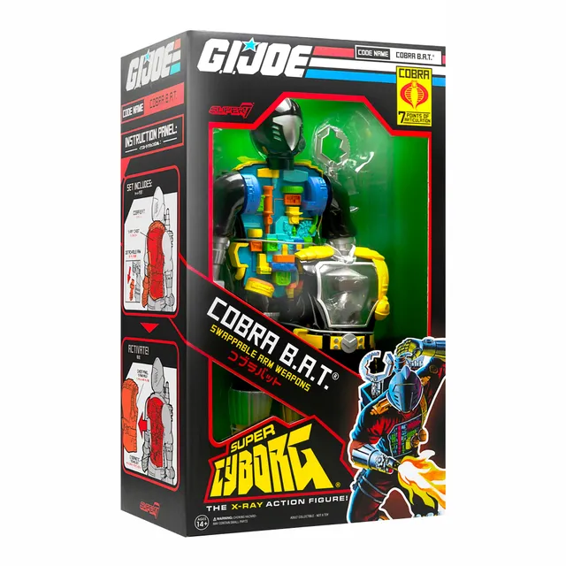 Super7 Super Cyborg Cobra B.A.T. Original figurina 28 cm