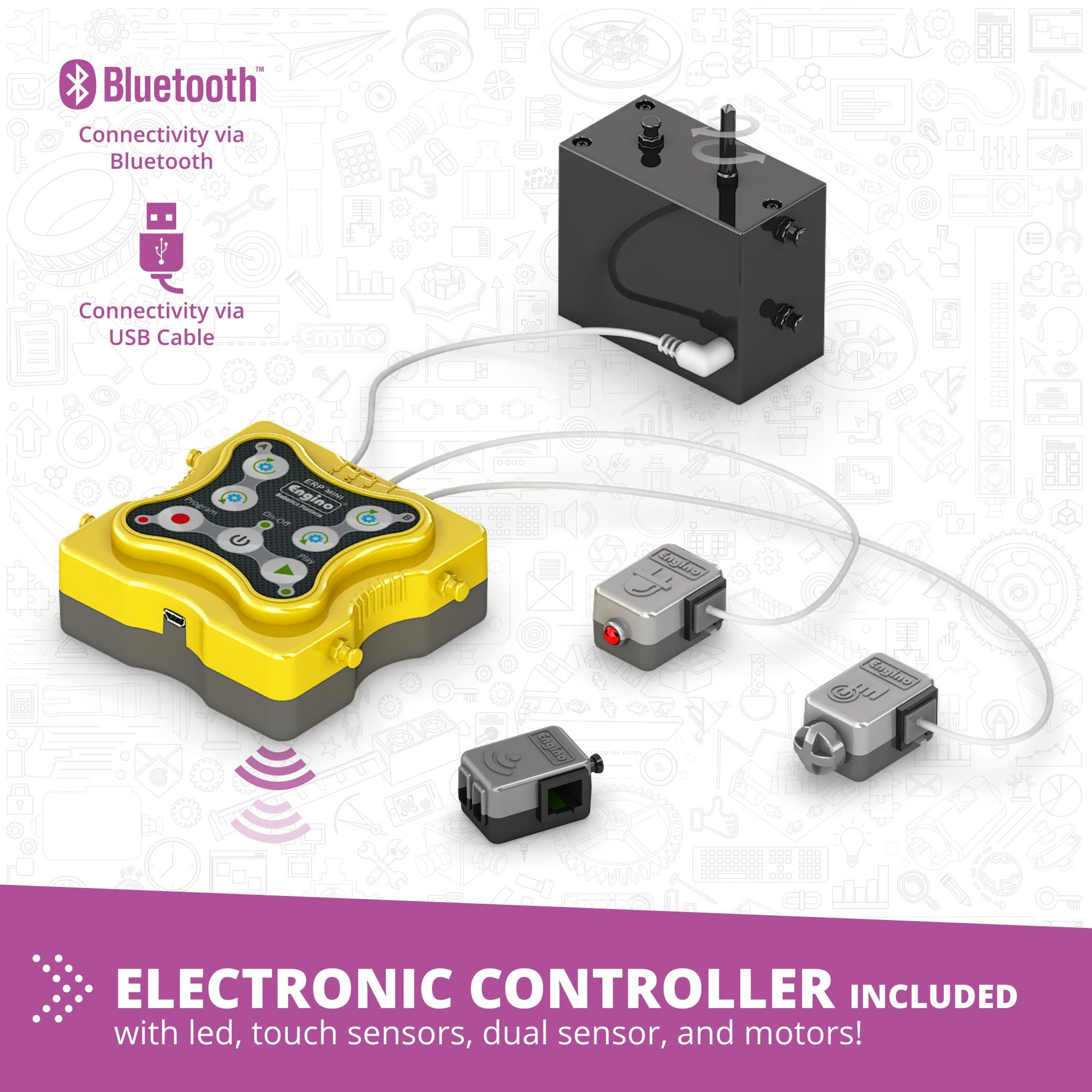 Engino FaceBot kit robotica 96 modele 5-7 ani