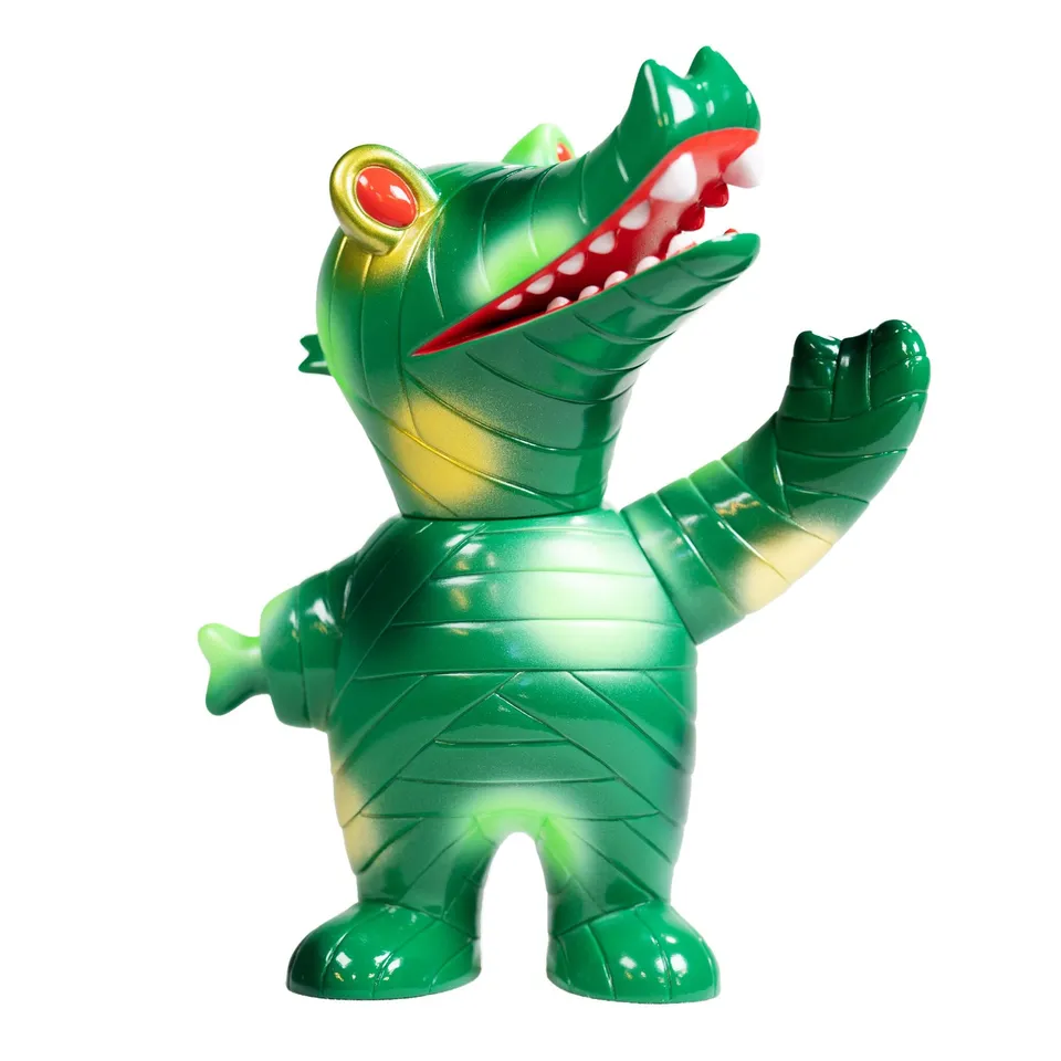 Super7 Japanese Vinyl Mummy Gator Green Spots figurină