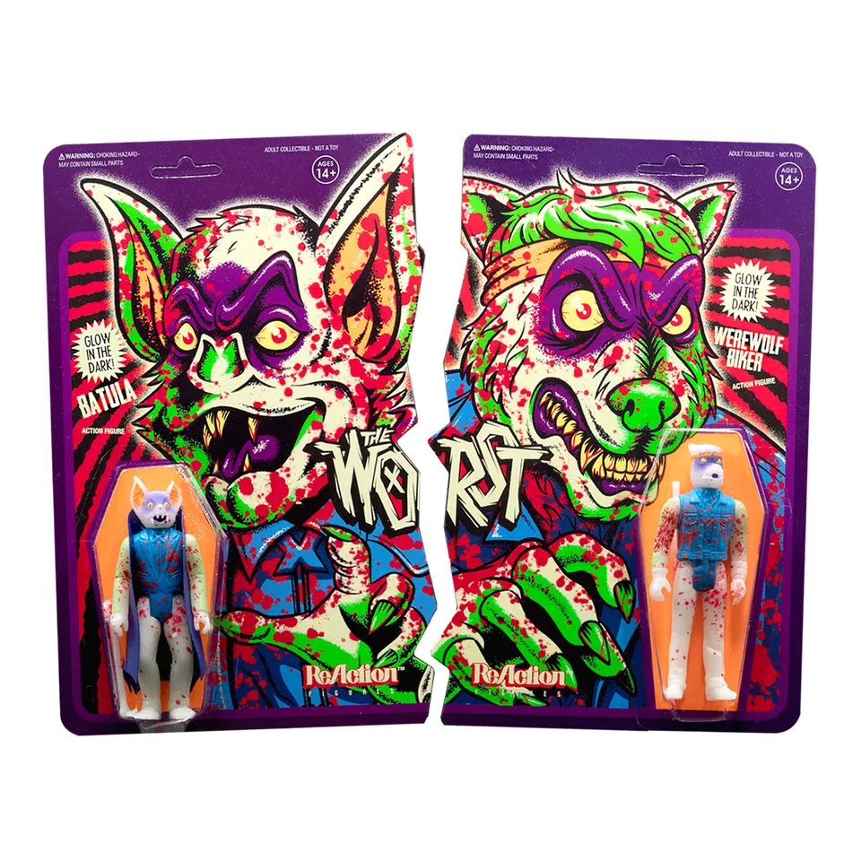Super7 The Worst Werewolf Biker Batula set 2 figurine