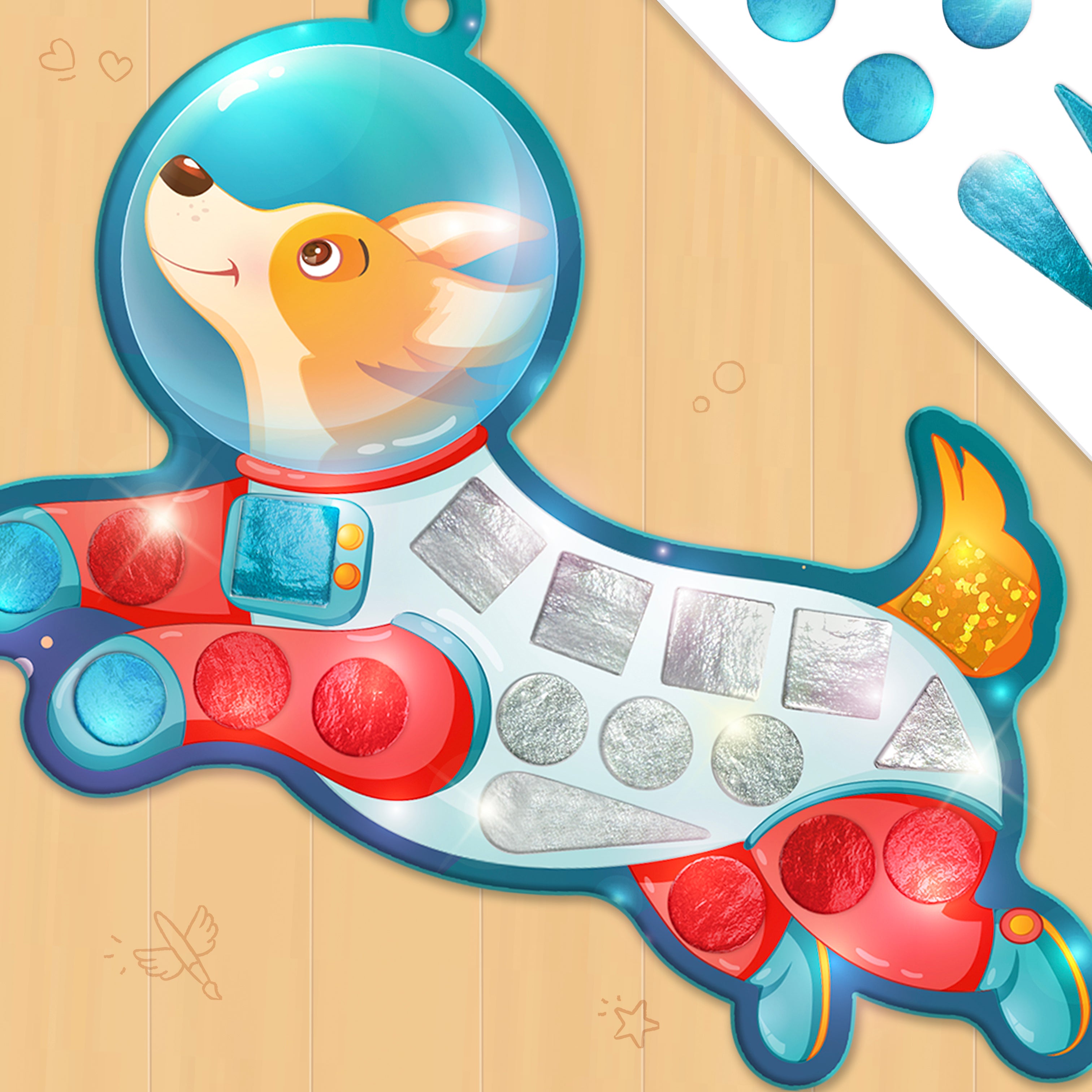 Imagimake Mirror Mosaic Space set mozaic 6 pachete