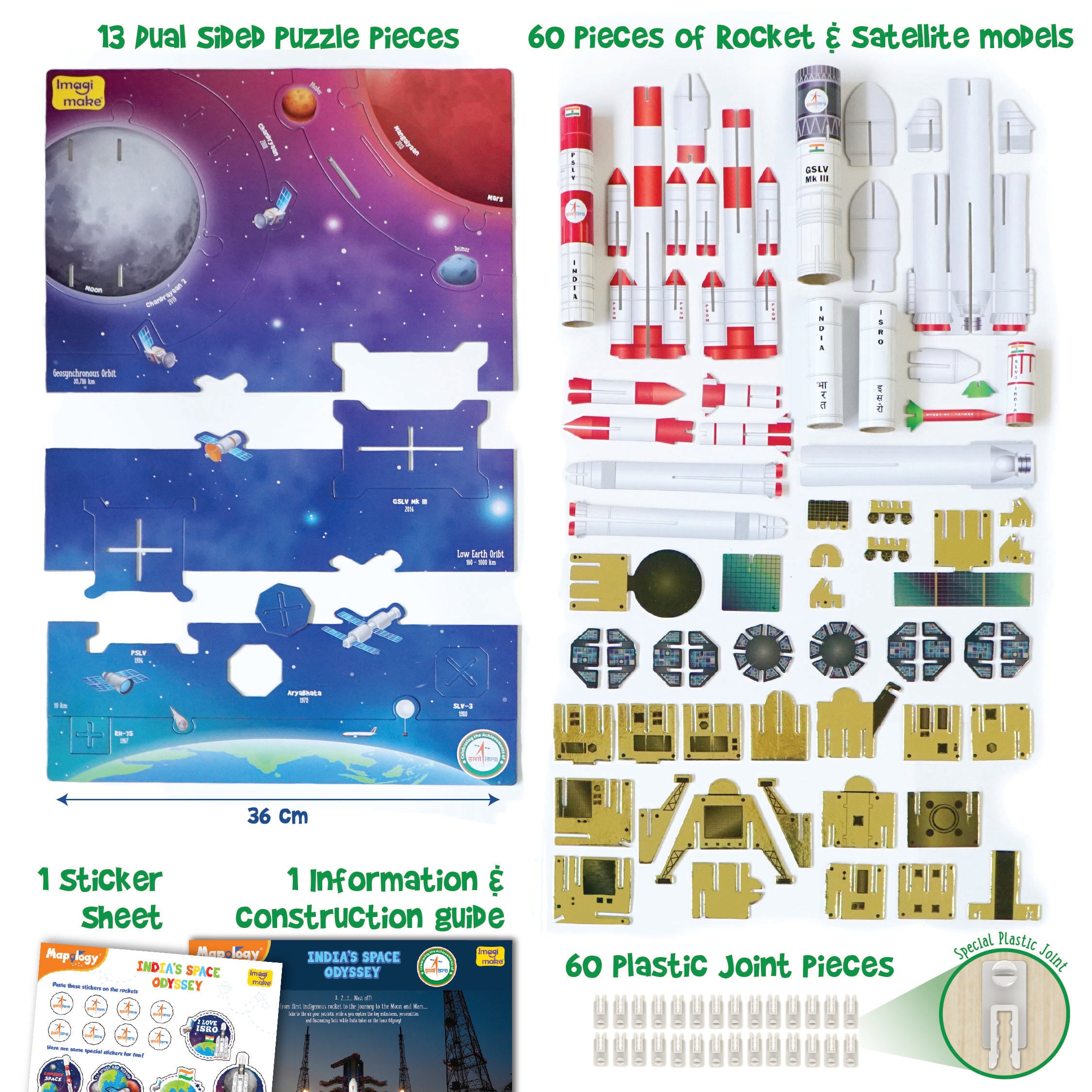 Imagimake Mapology India's Space Odyssey set rachete 7+