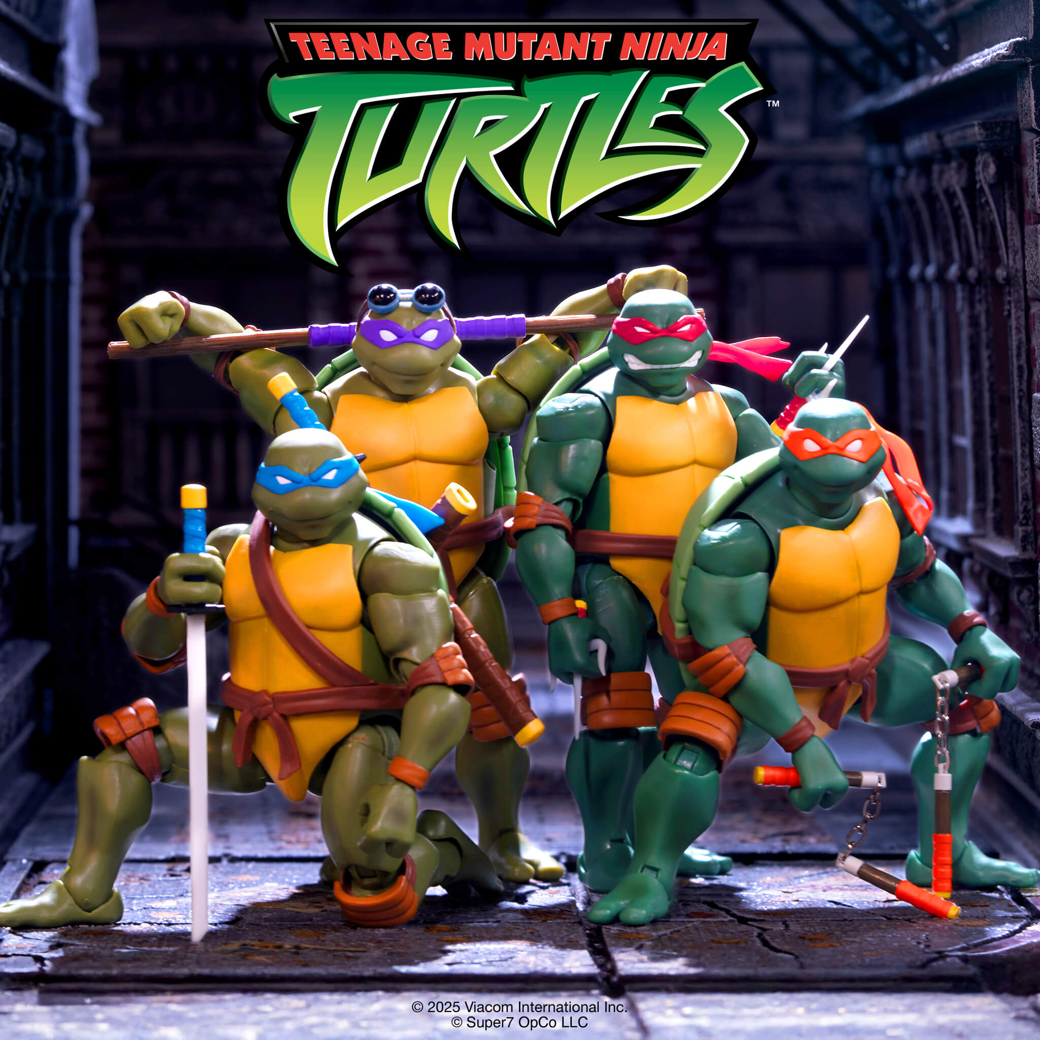 Super7 TMNT ULTIMATES Wave 12 set 4 figurine animate
