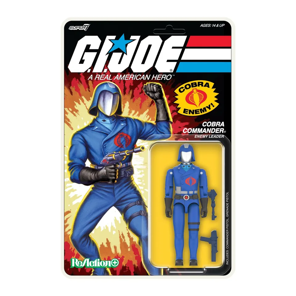 Super7 G.I. Joe Cobra Commander figurina Cartoon