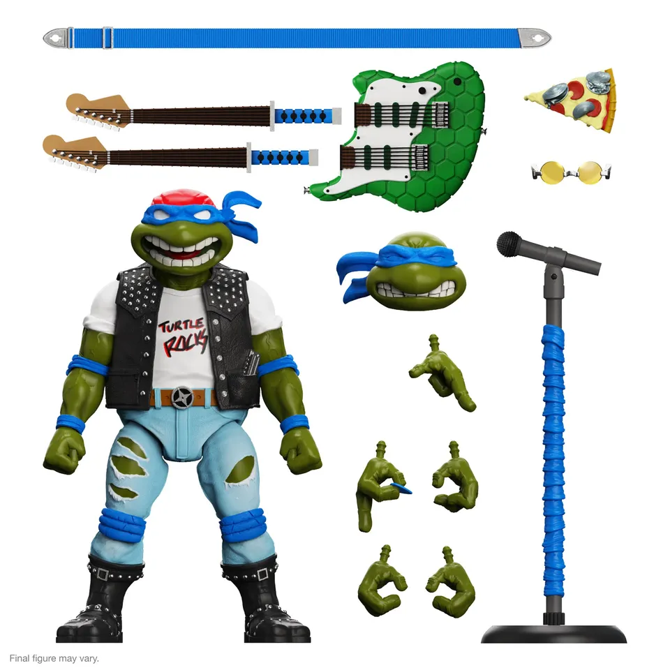 Super7 TMNT Ultimates Classic Rocker Leo figurina articulata