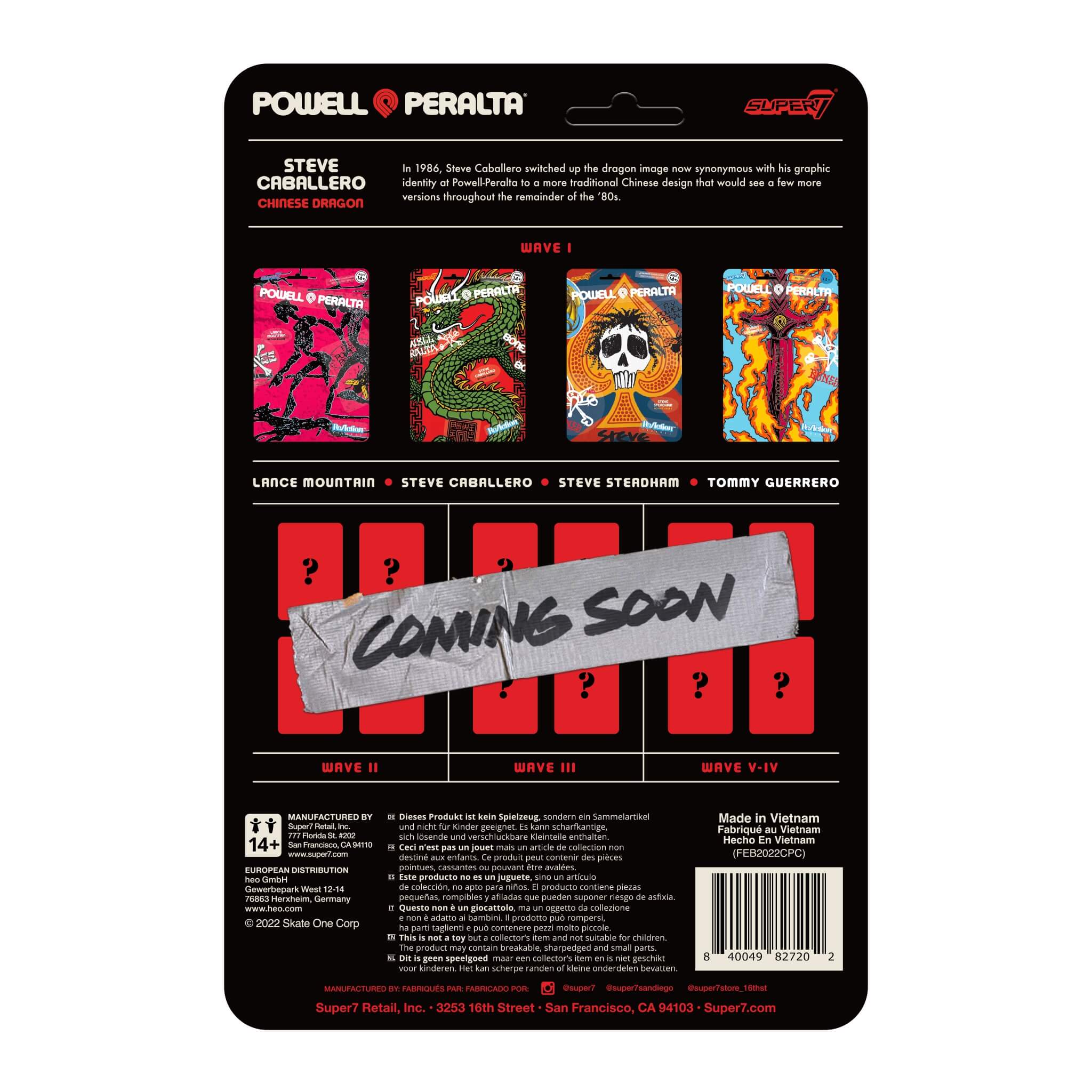 Super7 Powell-Peralta Caballero figurina schelet dragon