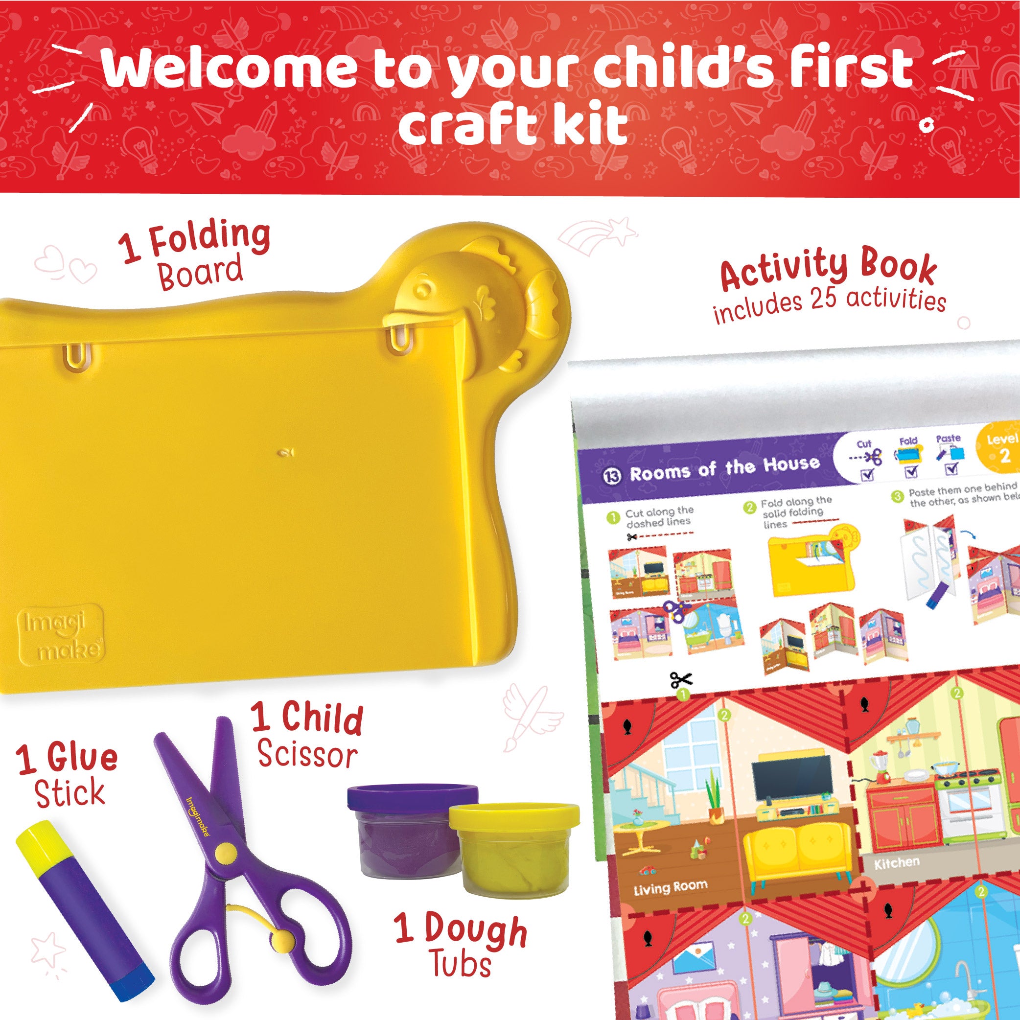 Imagimake Toddler Fun Combo Pack set creatie 4 kituri 3 ani+
