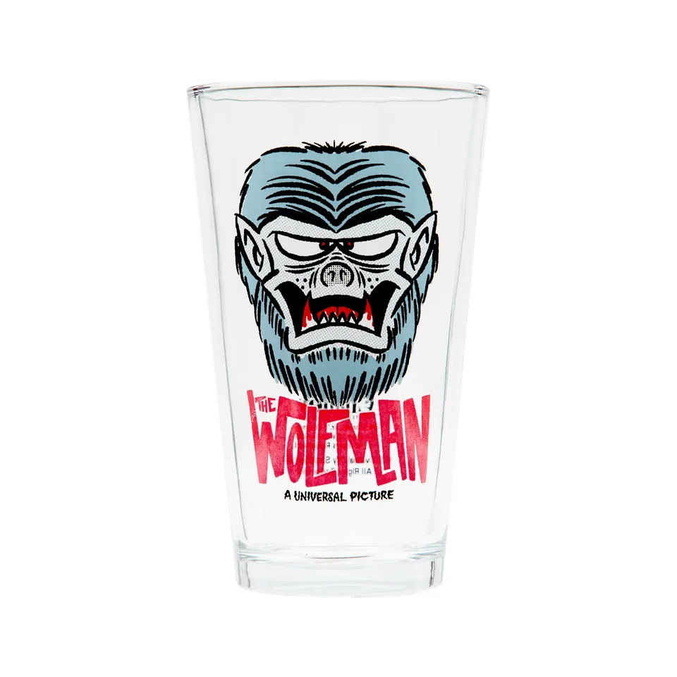 Super7 FreakyFaces Wolfman pahar sticla 473 ml