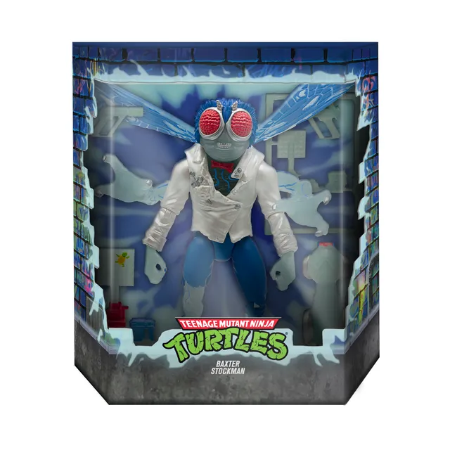 Super7 TMNT Ultimates Baxter Stockman figurină fosforescentă