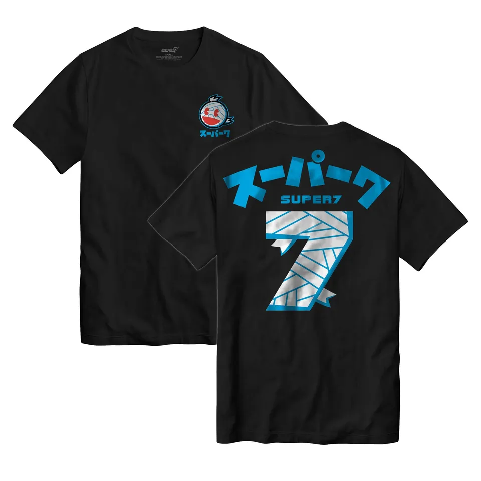 Super7 Japan Jersey tricou negru Mummy Boy bumbac