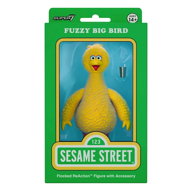 Super7 Sesame Street Big Bird Flocked figurina articulata 3.75 inch