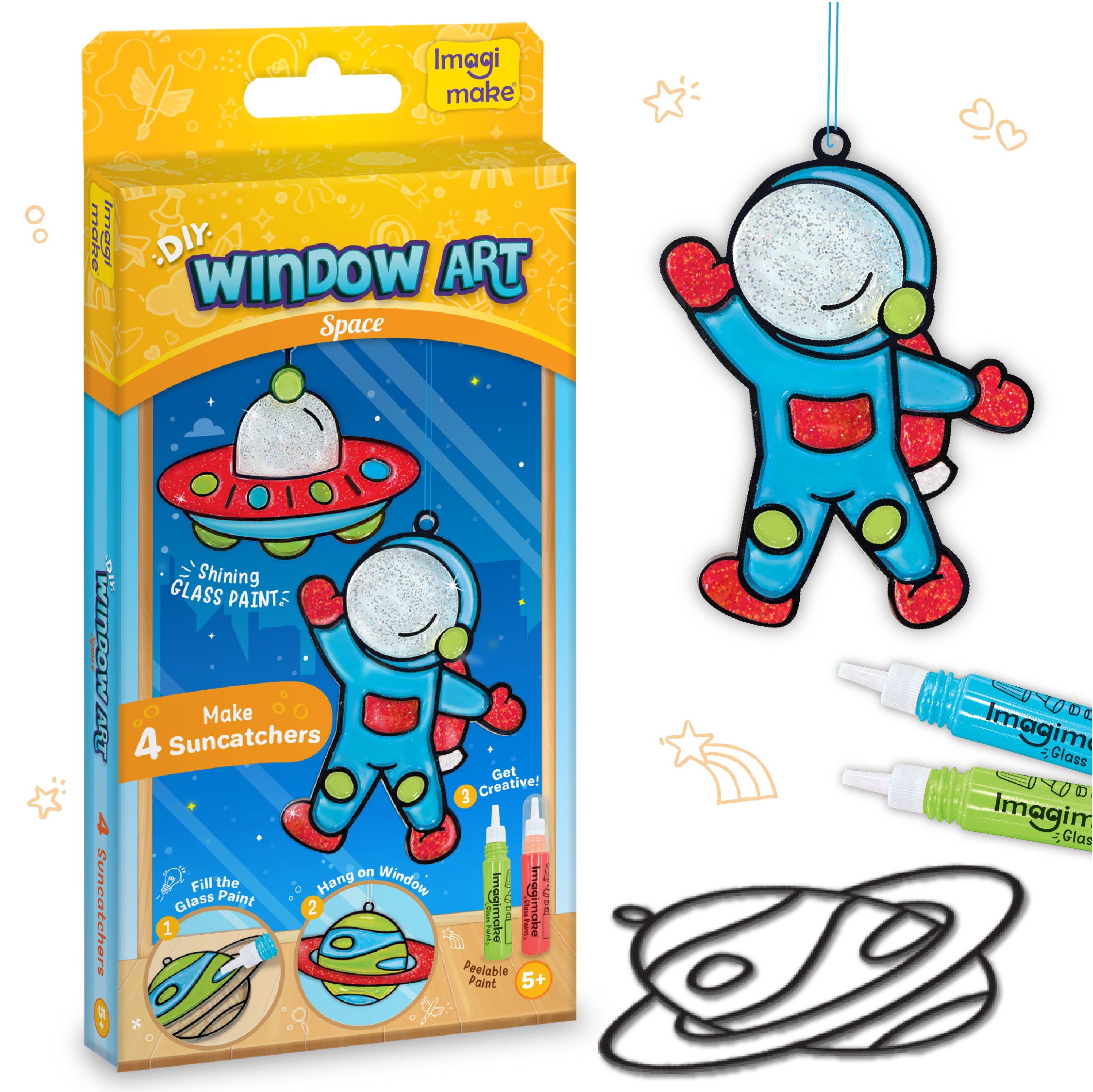 Imagimake Window Art Space set pictură 12 piese spațial