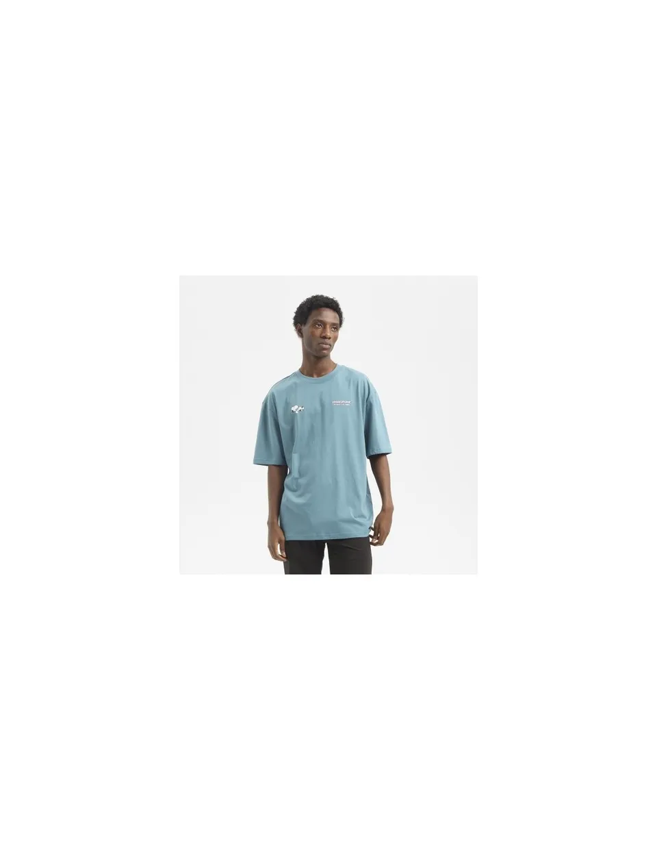 Hydroponic PE DJ Teal tricou bumbac relaxat