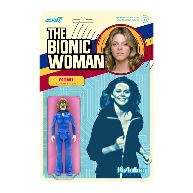 Super7 The Bionic Woman Fembot figurina ReAction 3.75 inch