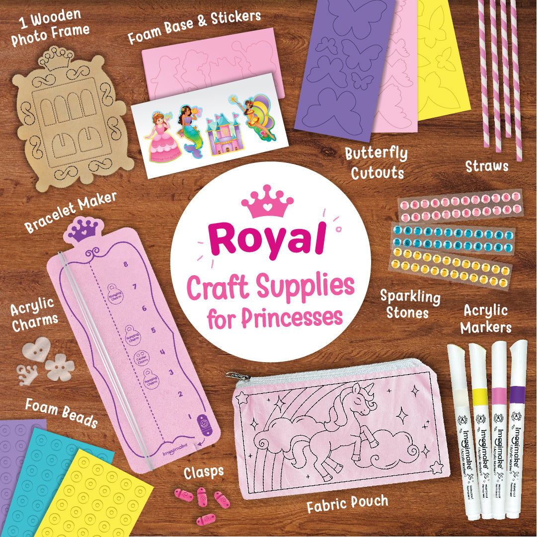 Imagimake Princess DIY Craft Kit set brățări fete 5-9 ani
