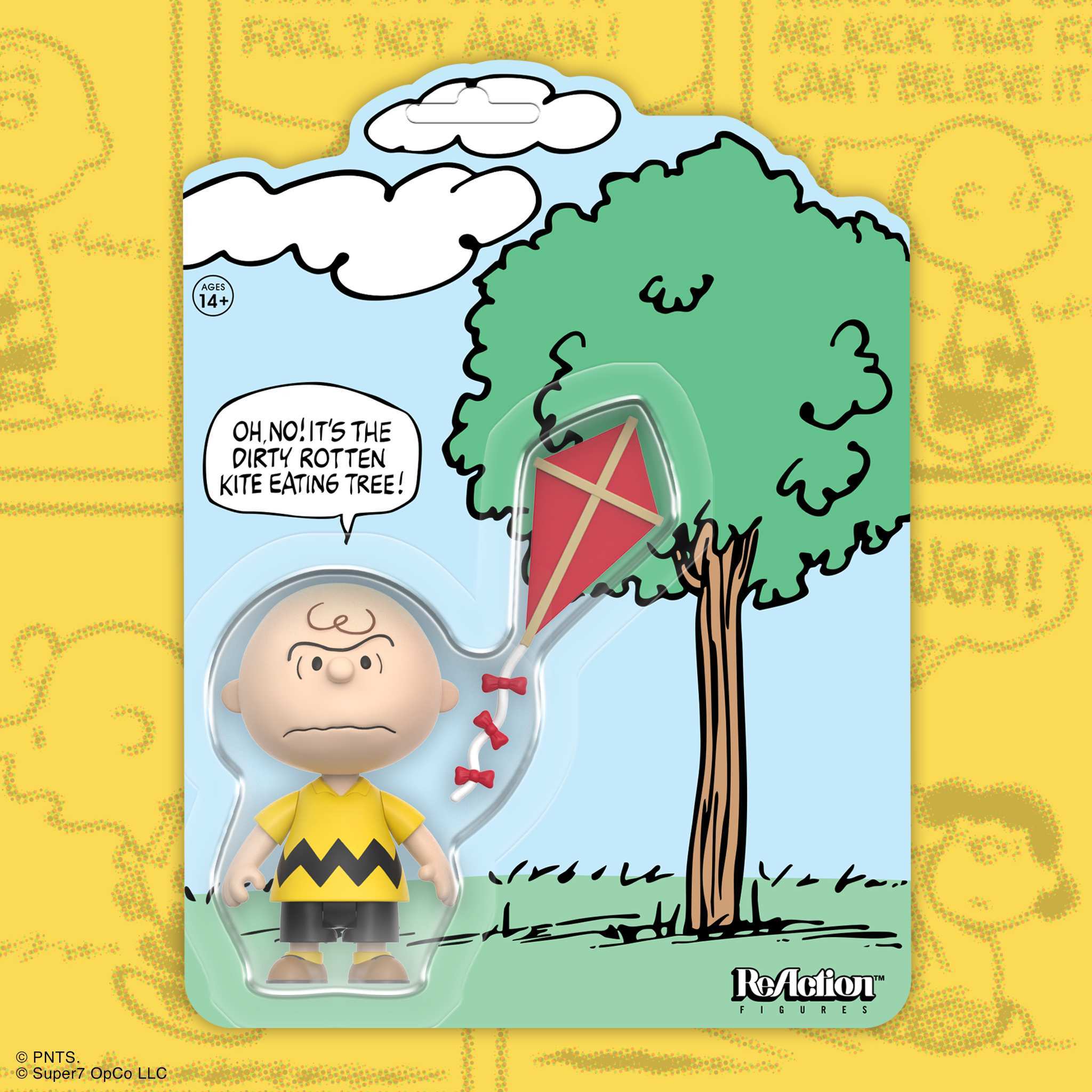 Super7 ReAction Peanuts Charlie Brown Kite figurina 9,5 cm