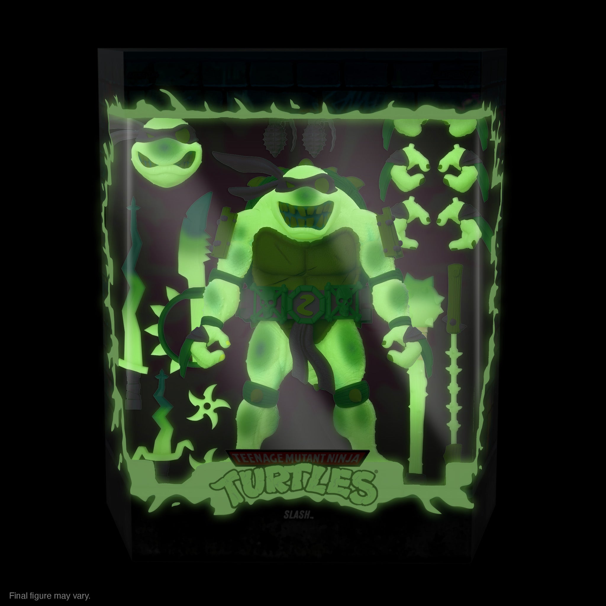 Super7 TMNT Ultimates Slash figurina Glow 18 cm fosforescent