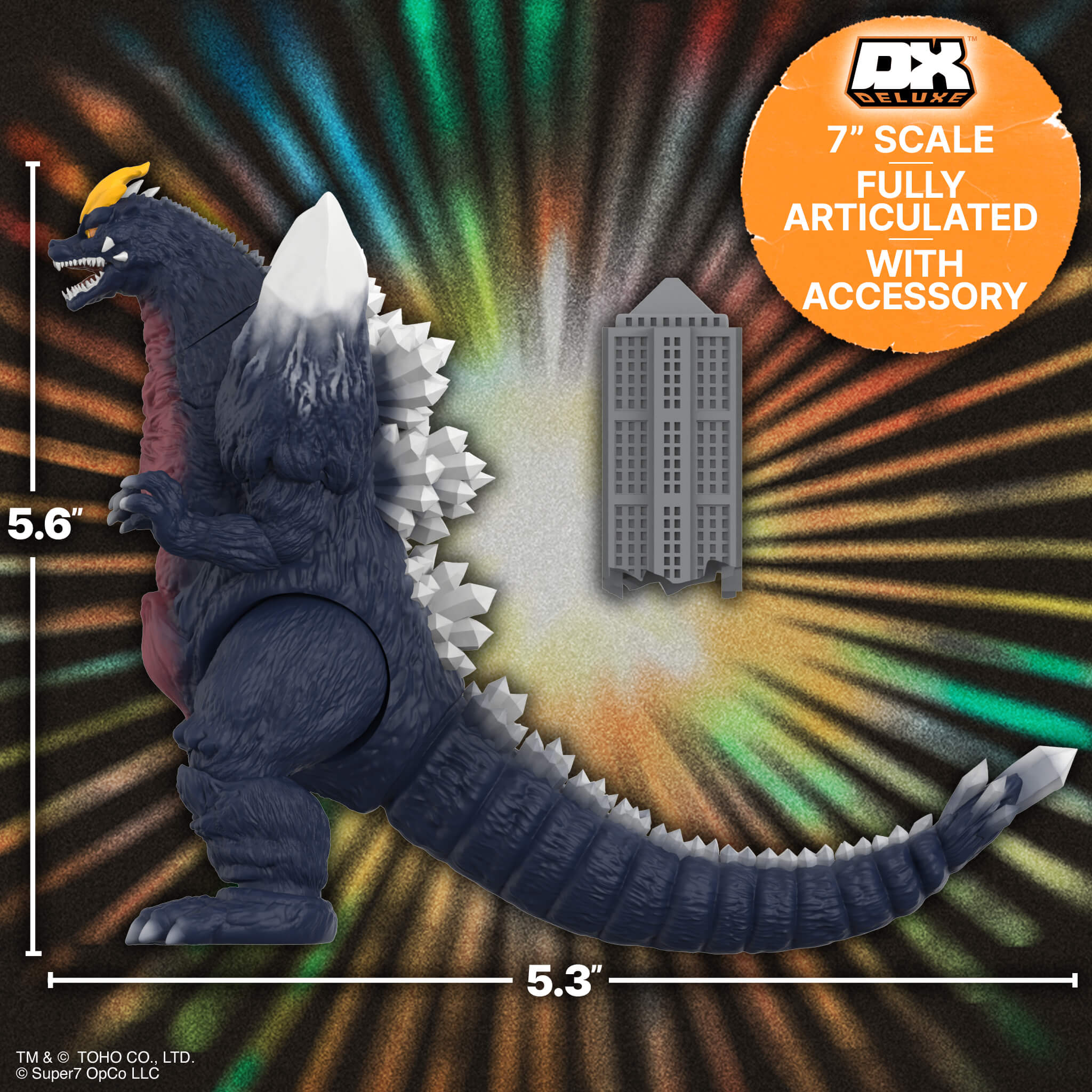 Super7 Toho Super Kaiju SpaceGodzilla 94 figurina 14 cm