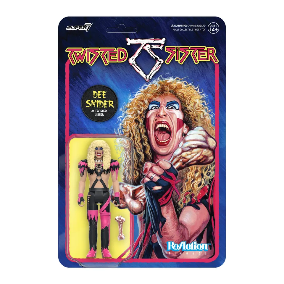 Super7 ReAction Twisted Sister Dee Snider figurina 9,5 cm