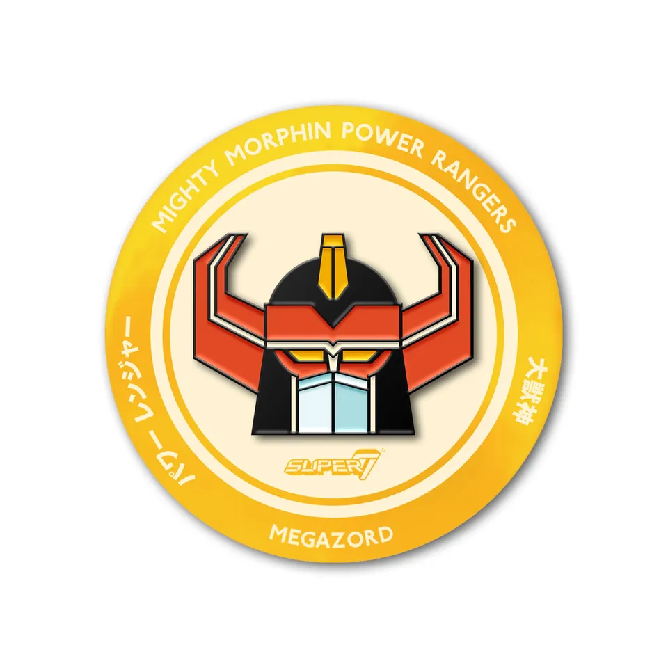 Super7 Mighty Morphin Power Rangers Megazord pin metalic