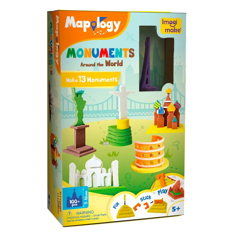 Imagimake Mapology Monuments machete 3D 13 modele 5 ani+