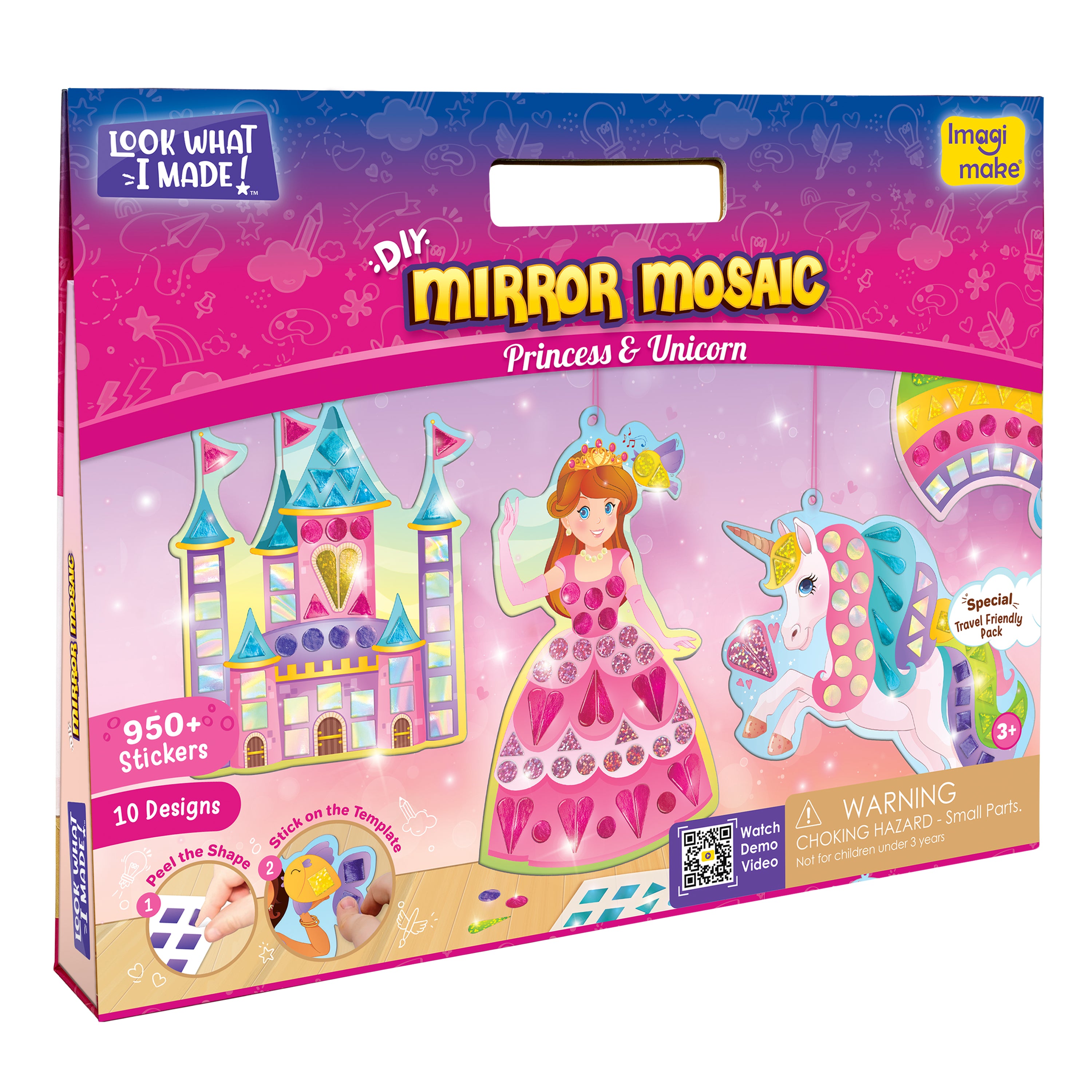 Imagimake Mirror Mosaic Princess Unicorn set creatie 10 sabloane