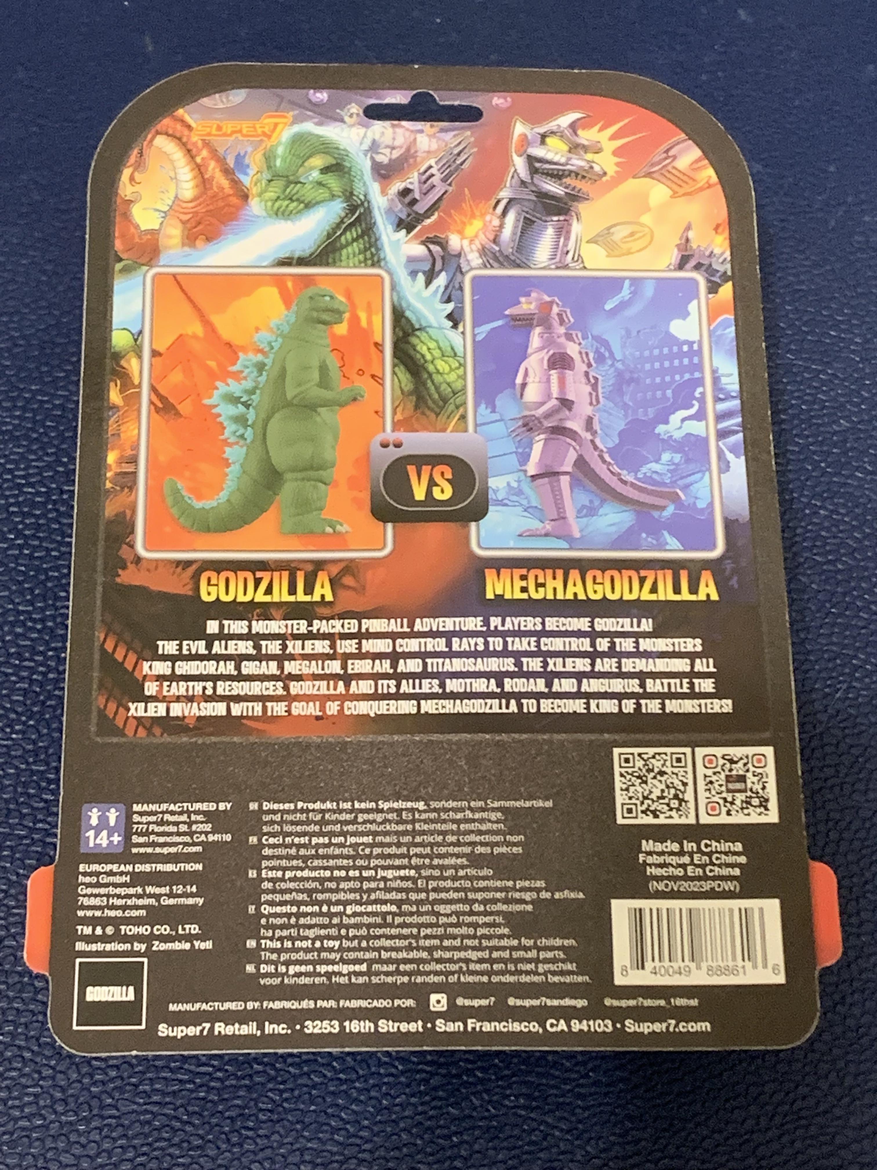 Super7 ReAction Mechagodzilla 74 figurina 9,5 cm metalic