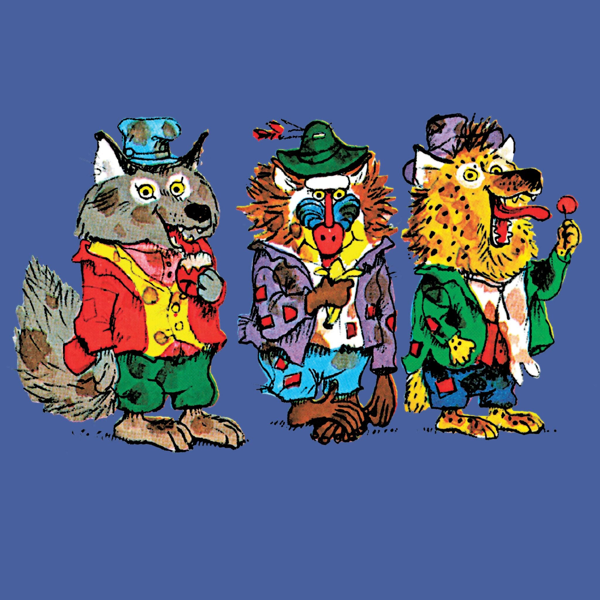 Super7 Richard Scarry Wolfgang tricou albastru bumbac
