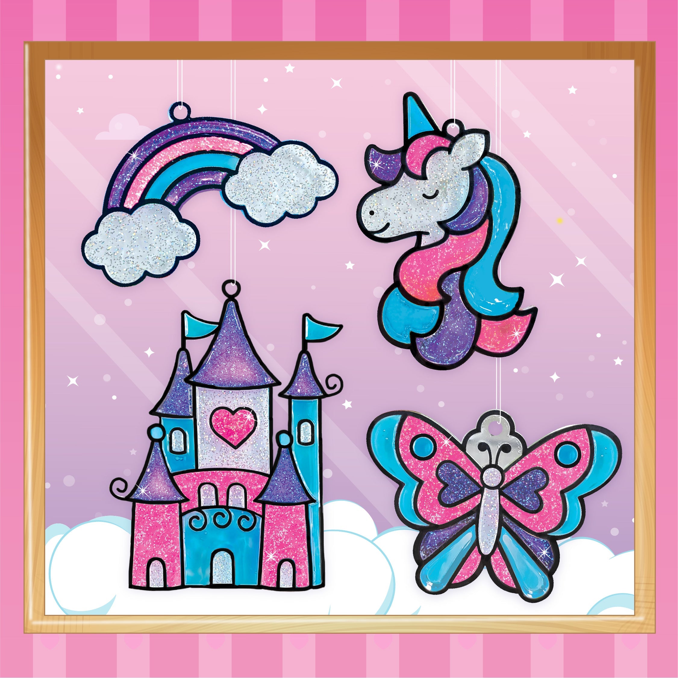 Imagimake Window Art Unicorn pictura sticla 5+ ani
