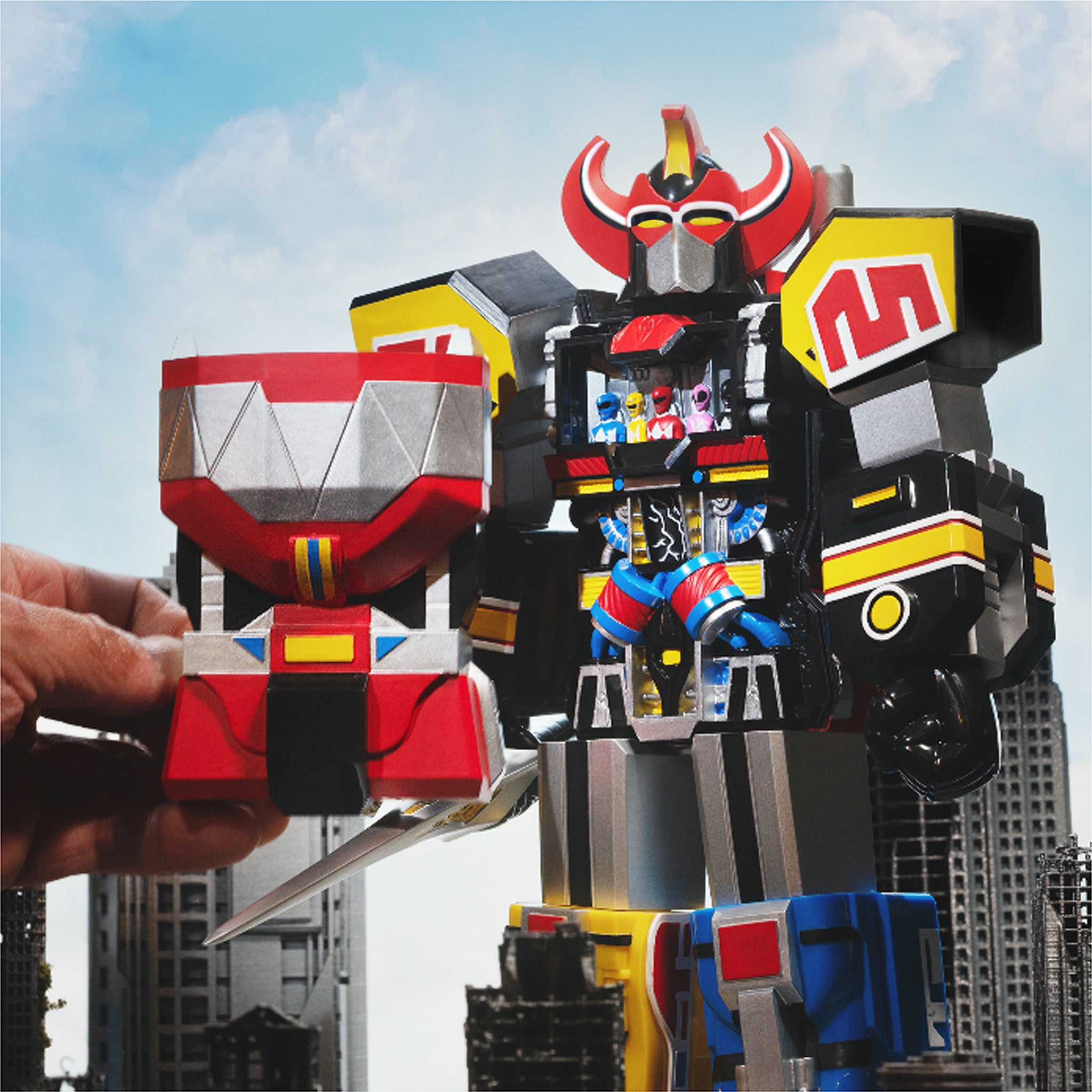 Super7 Super Cyborg Megazord Original figurina 28 cm