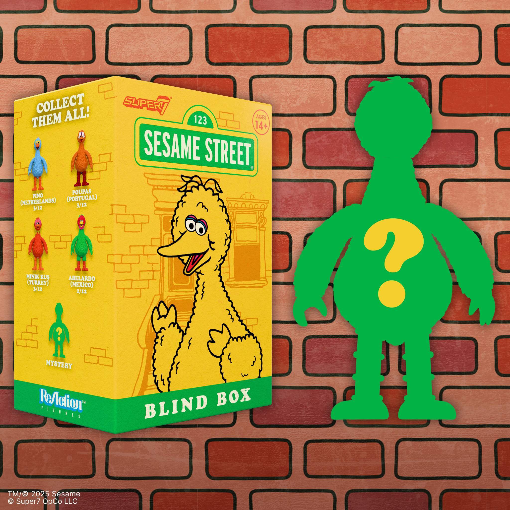 Super7 Sesame Street Big Birds figurina blind box