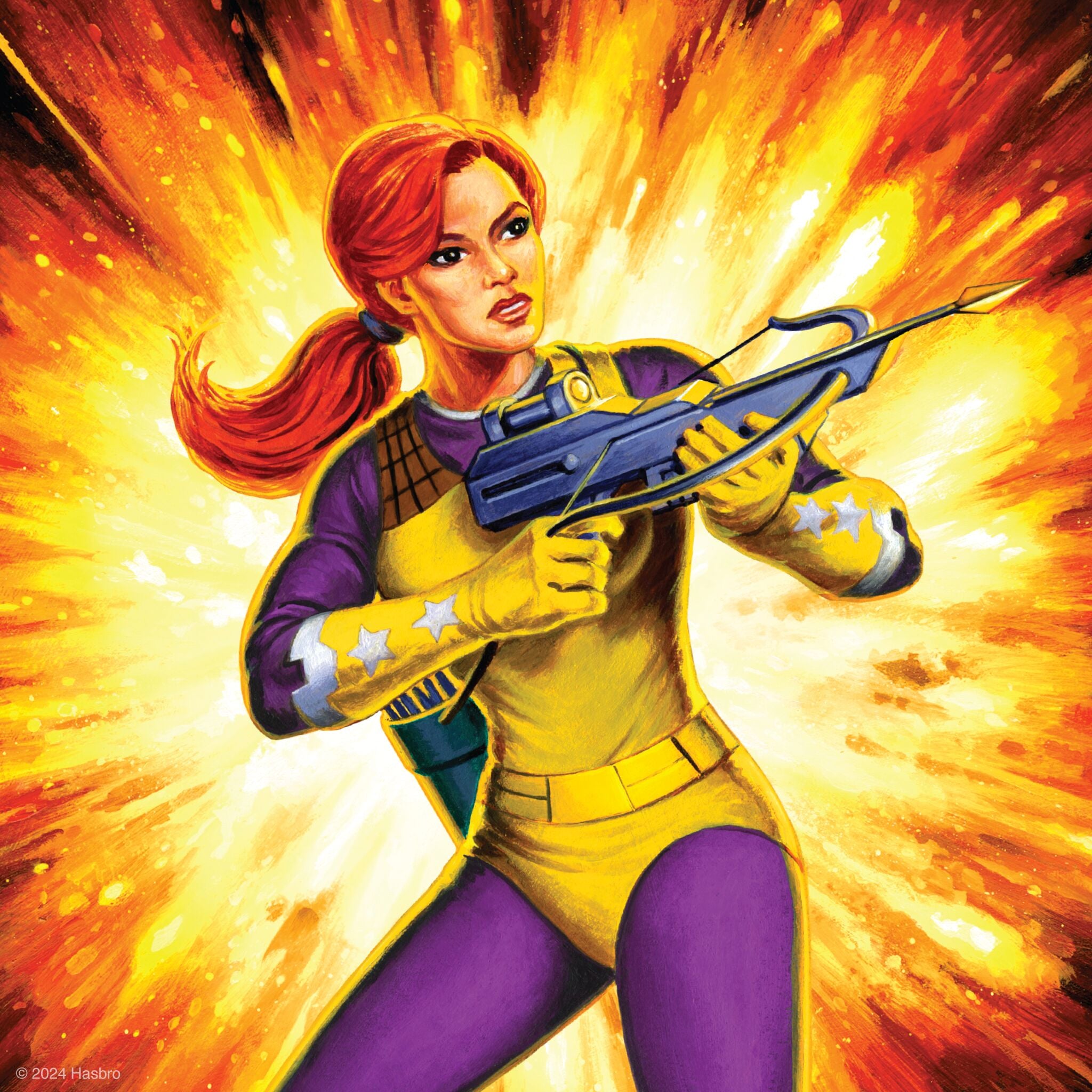 Super7 G.I. Joe ReAction Scarlett DIC Purple figurină 9,5 cm