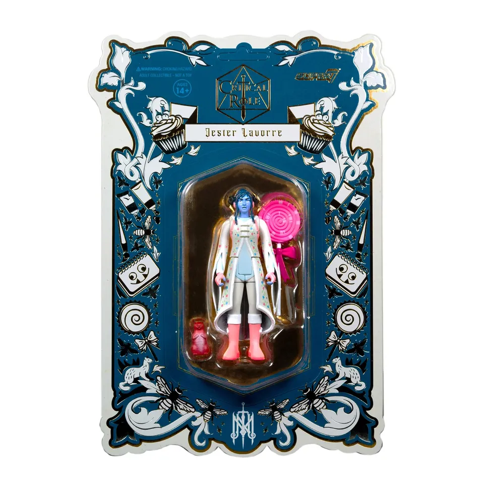 Super7 Critical Role ReAction Jester Lavorre figurina 9,5cm