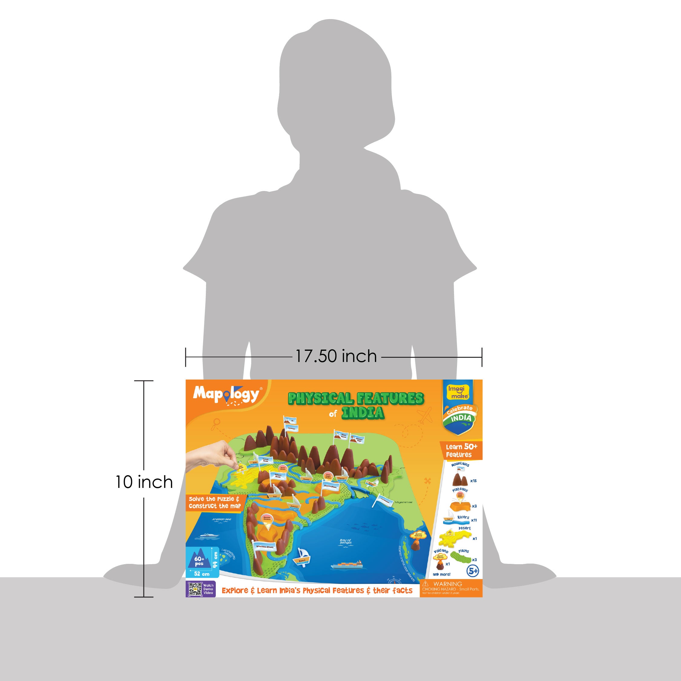 Imagimake Mapology Physical Features India puzzle harta 5+ ani