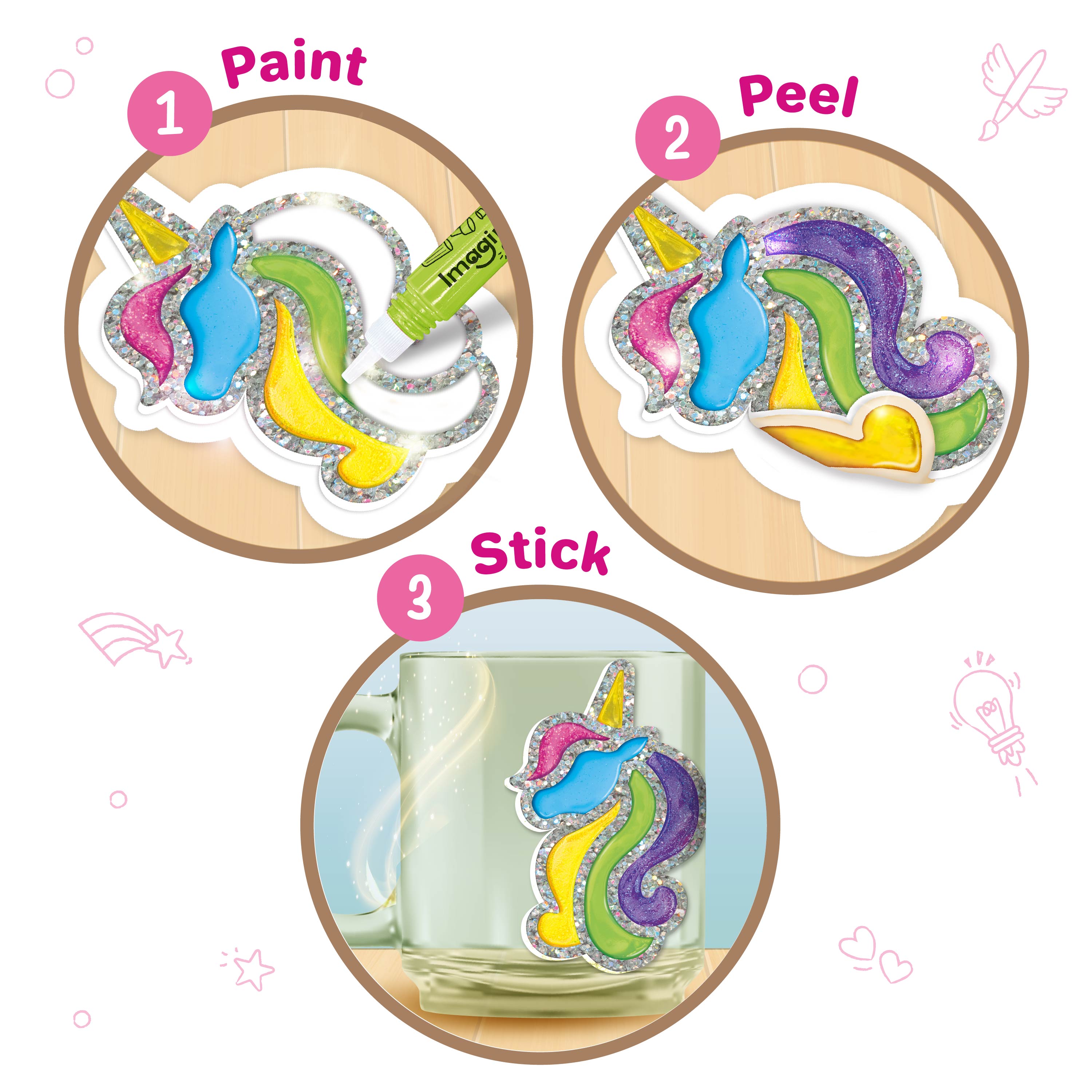Imagimake Jelly Stickers Princess set stickere 3 ani+