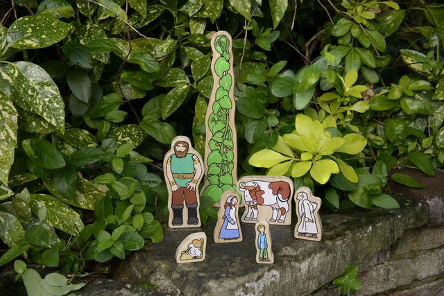 Yellow Door Jack and the Beanstalk figurine din lemn basm