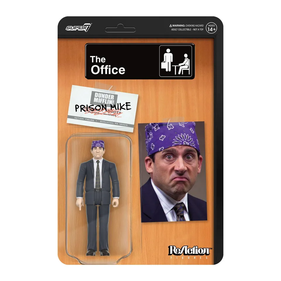 Super7 ReAction The Office Prison Mike figurina 9,5 cm