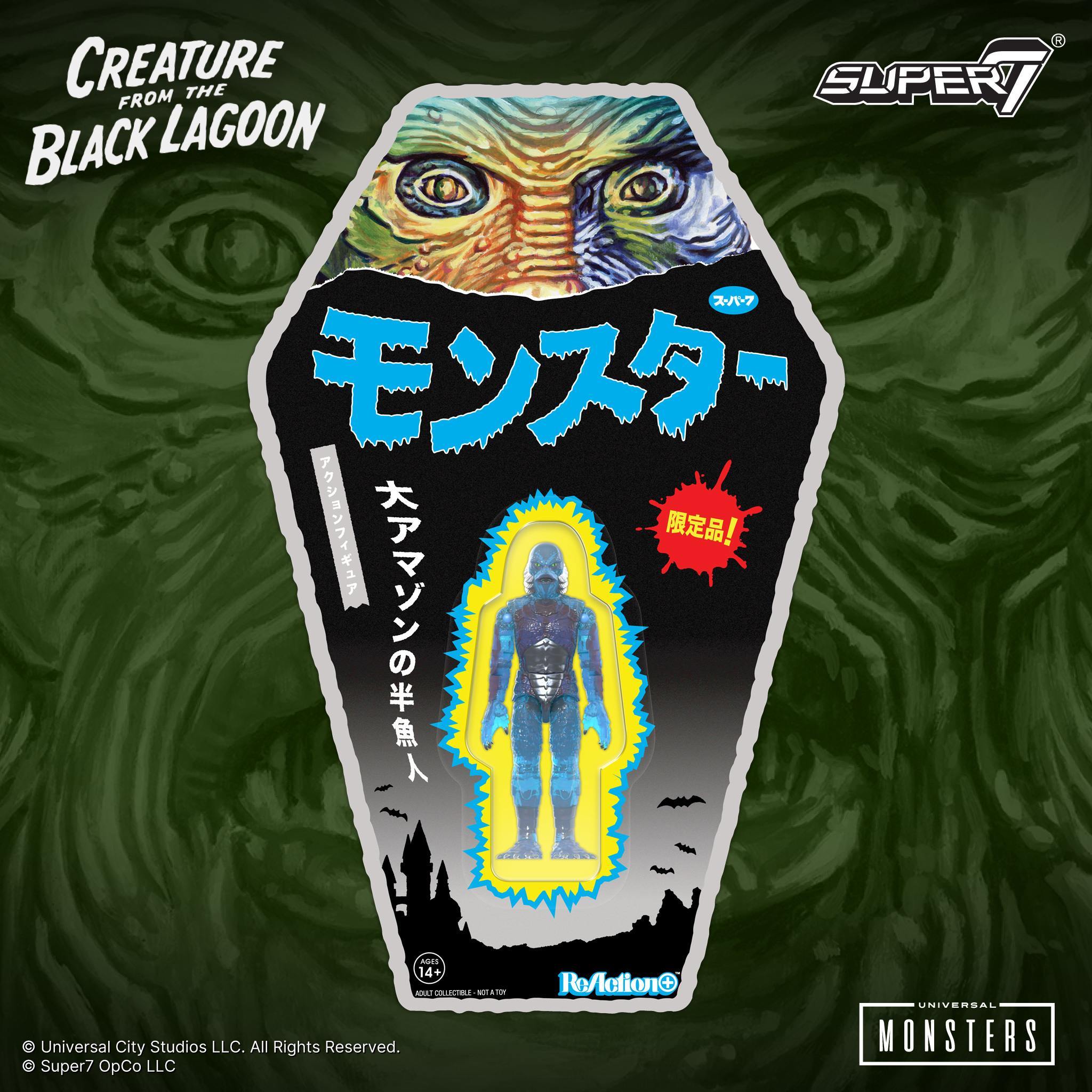 Super7 Universal Monsters ReAction+ figurina Creature albastru