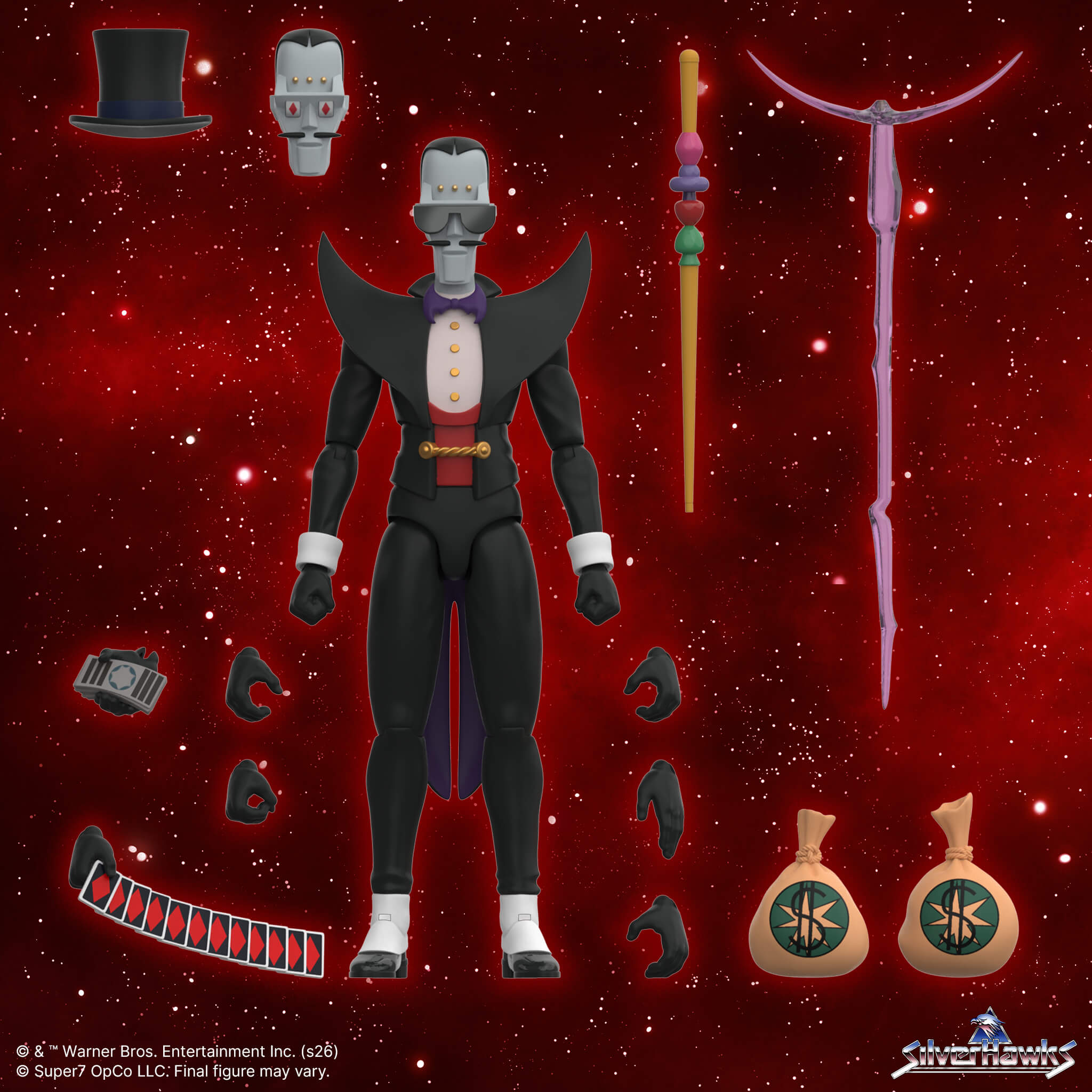 Super7 SilverHawks Ultimates Wave 08 Poker-Face figurina articulata
